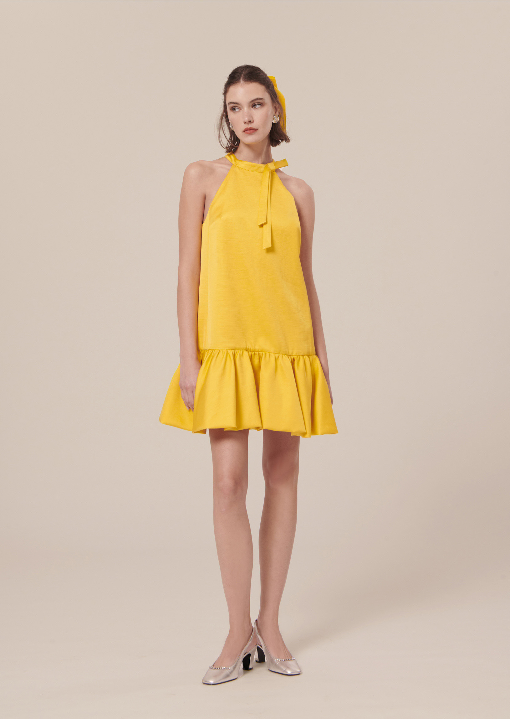 Robe Riviera-Jaune en Viscose