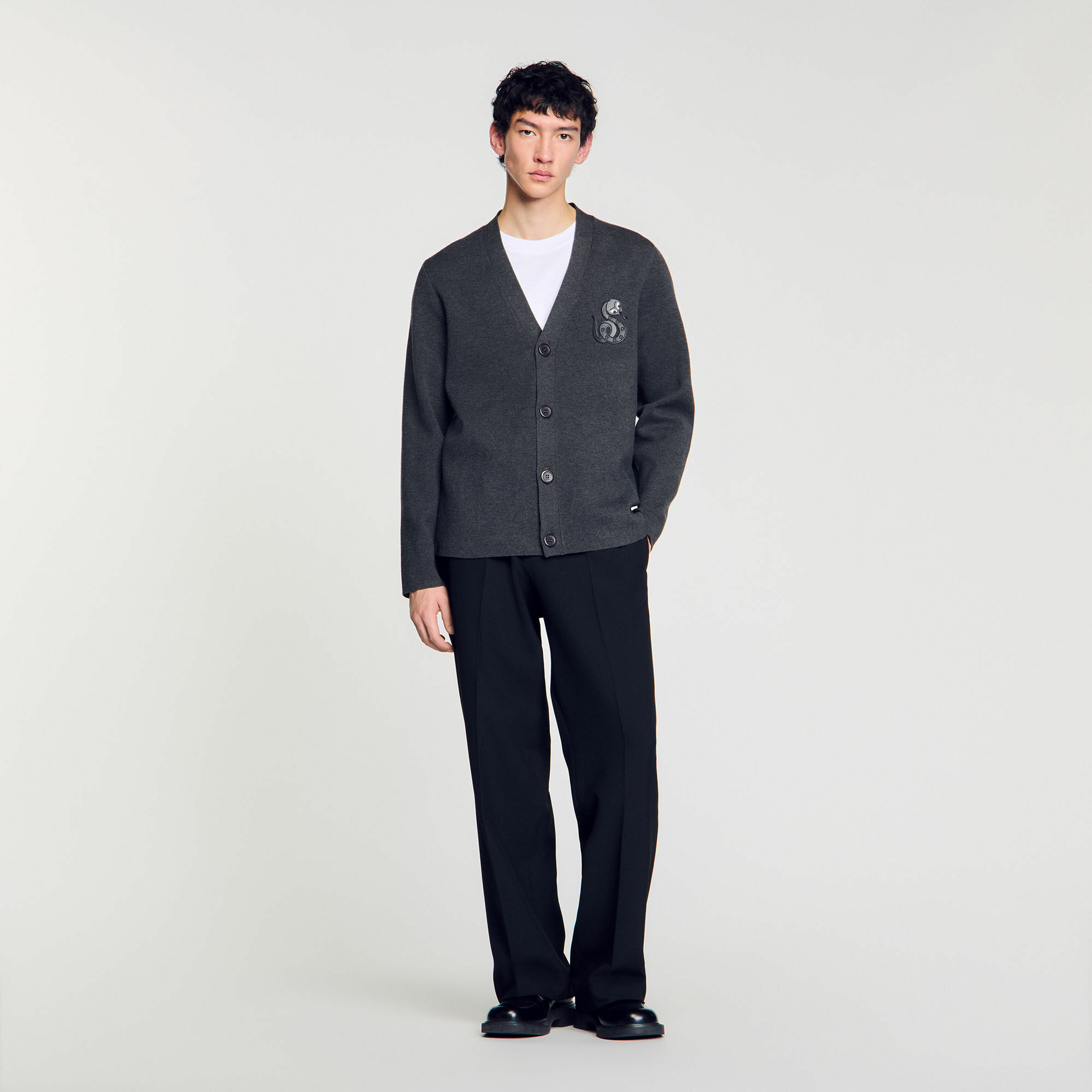 Cardigan à détail serpent