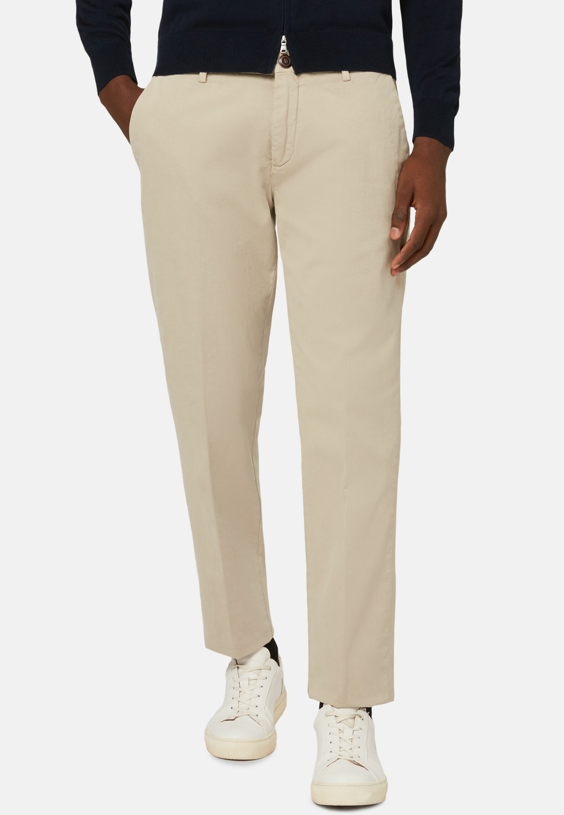 Pantalon En Coton Extensible