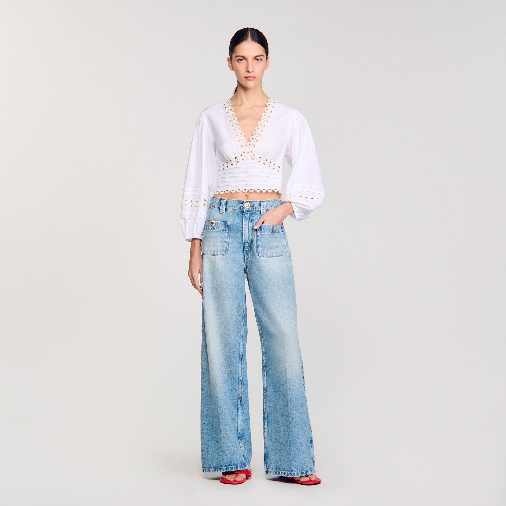 Top court en popeline