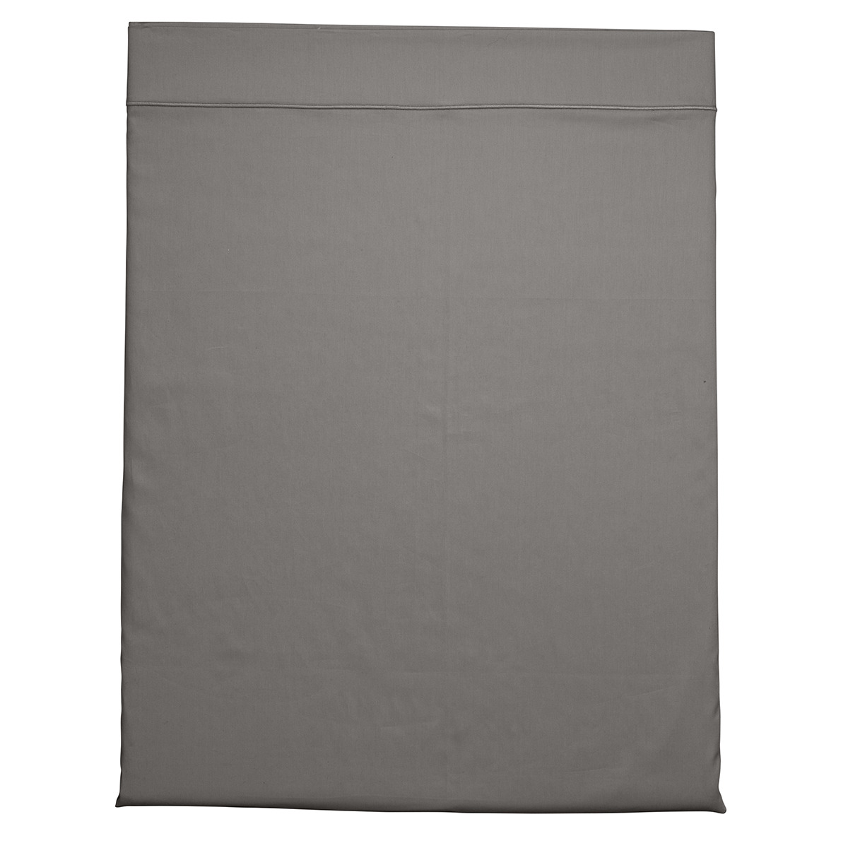 Drap plat Partition Satin de coton Coloris Gris