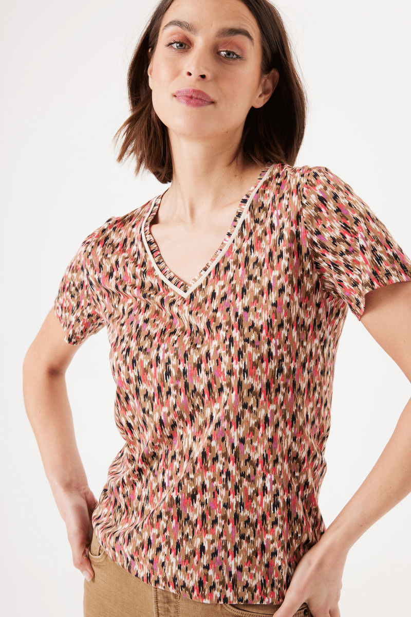 Women T-shirt Brown