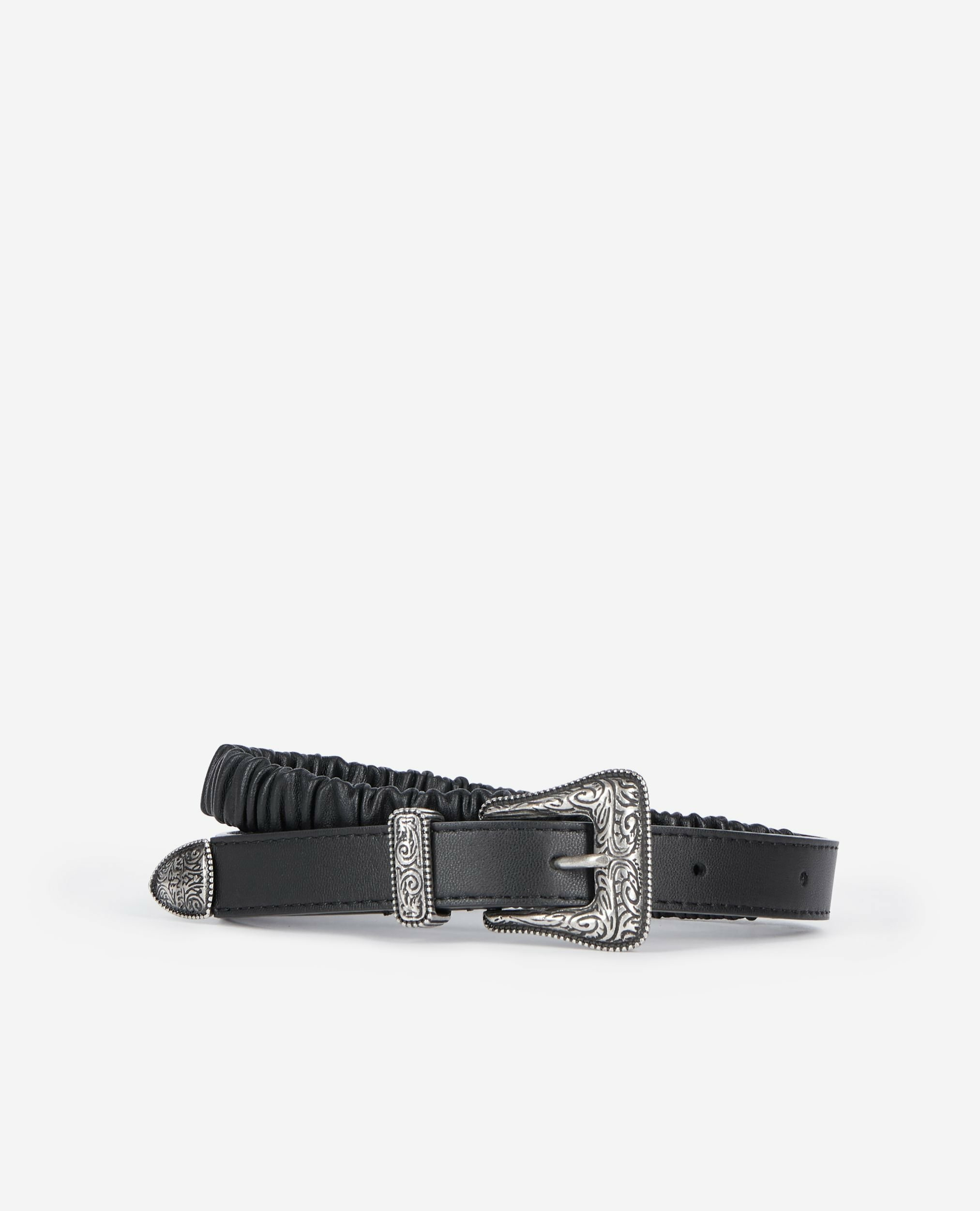 Ceinture En Cuir Avec Boucle Western