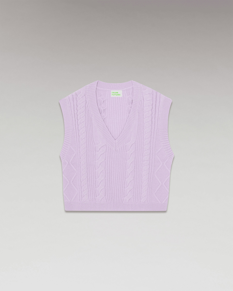 Pull Sans Manche Torsades