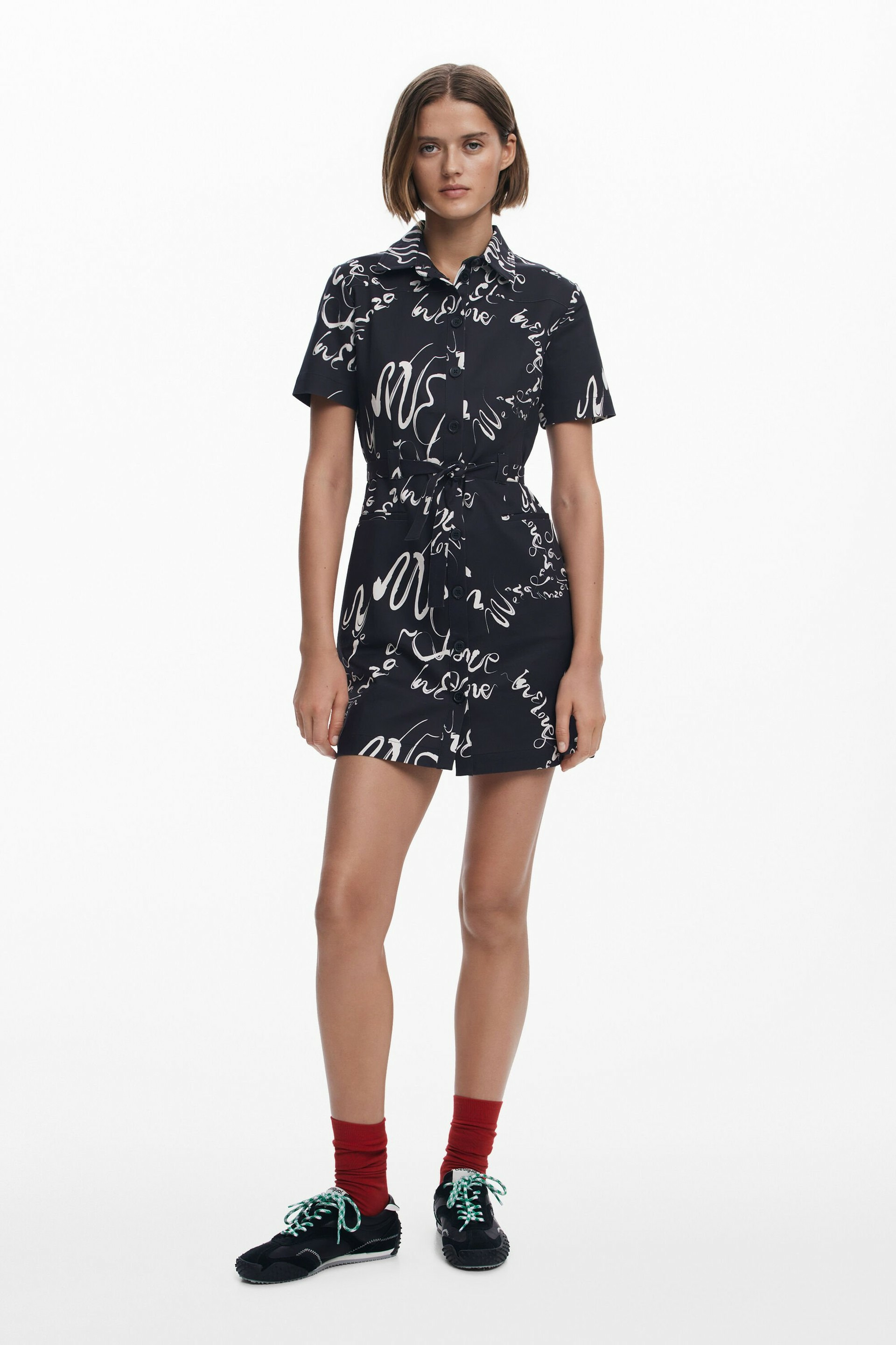 Robe courte imprimée