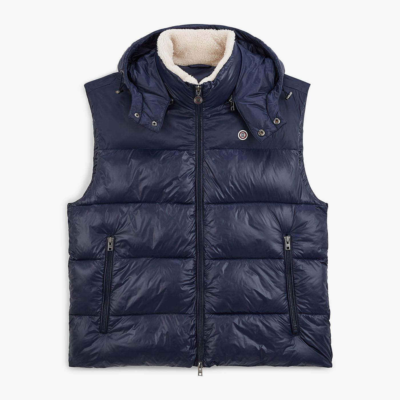 Doudoune Daman à capuche bleu marine