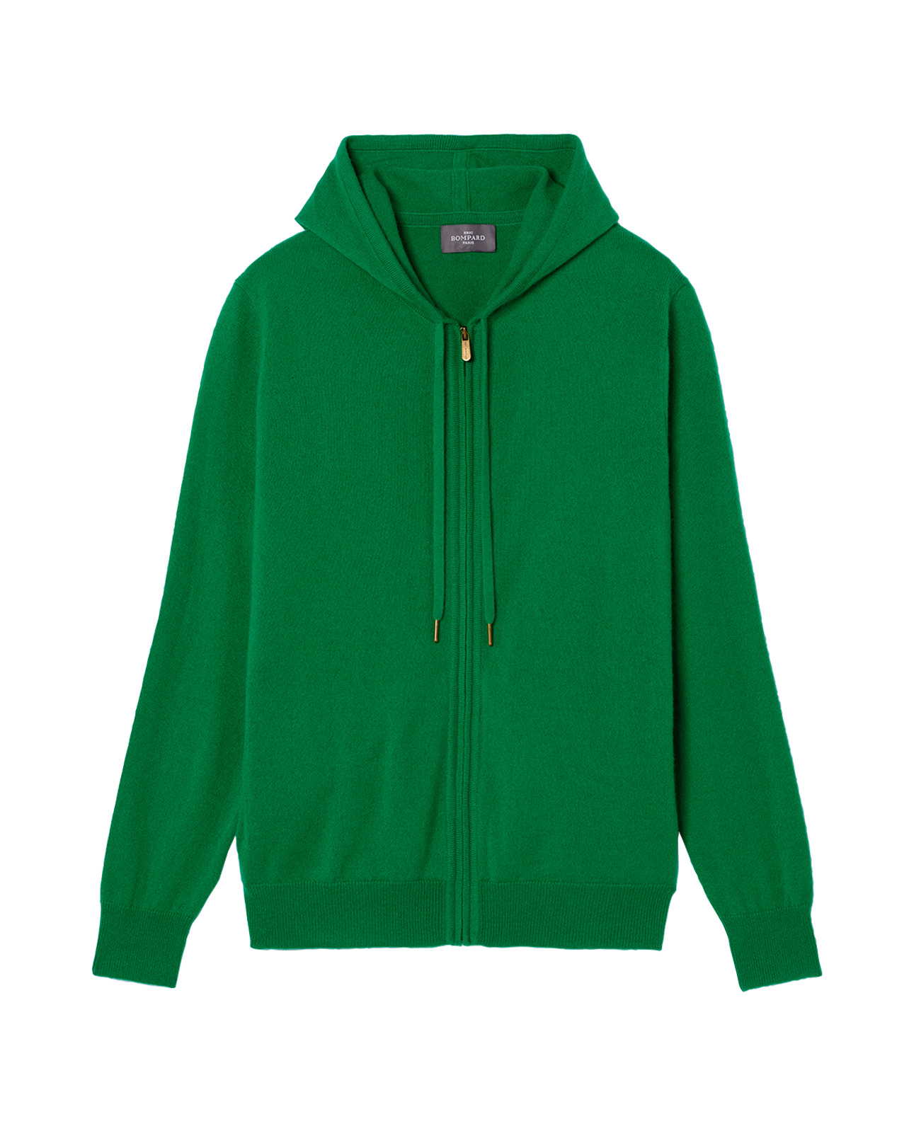 Pull à capuche zippé - Homme - VERT CAROUBY