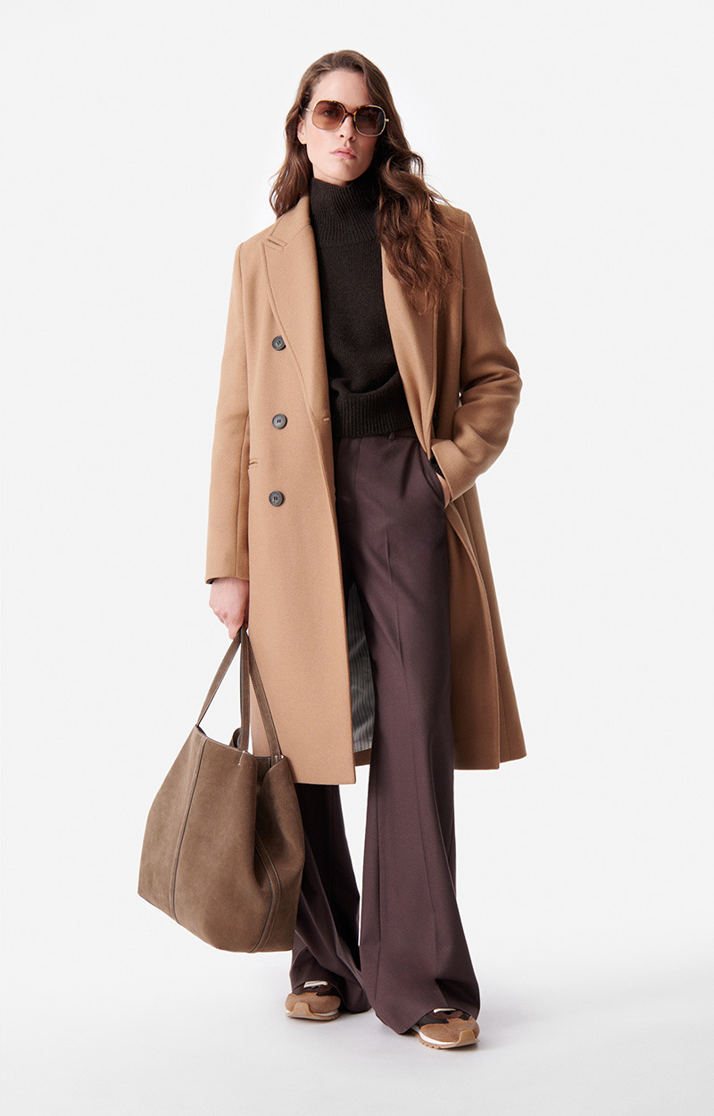 Manteau Dionysos En Laine Mélangée