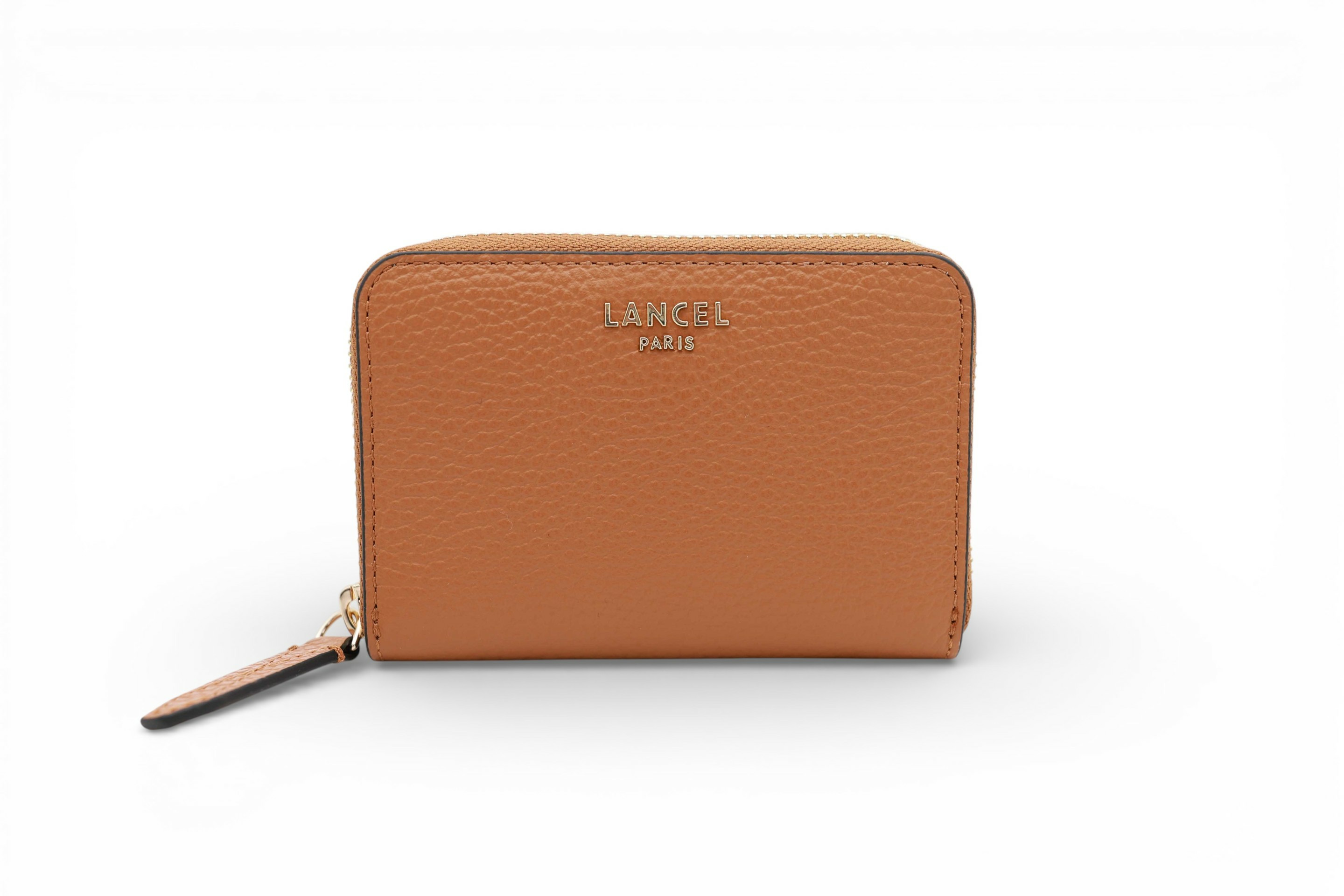 Lettrines - Petit Portefeuille Zippe - Camel