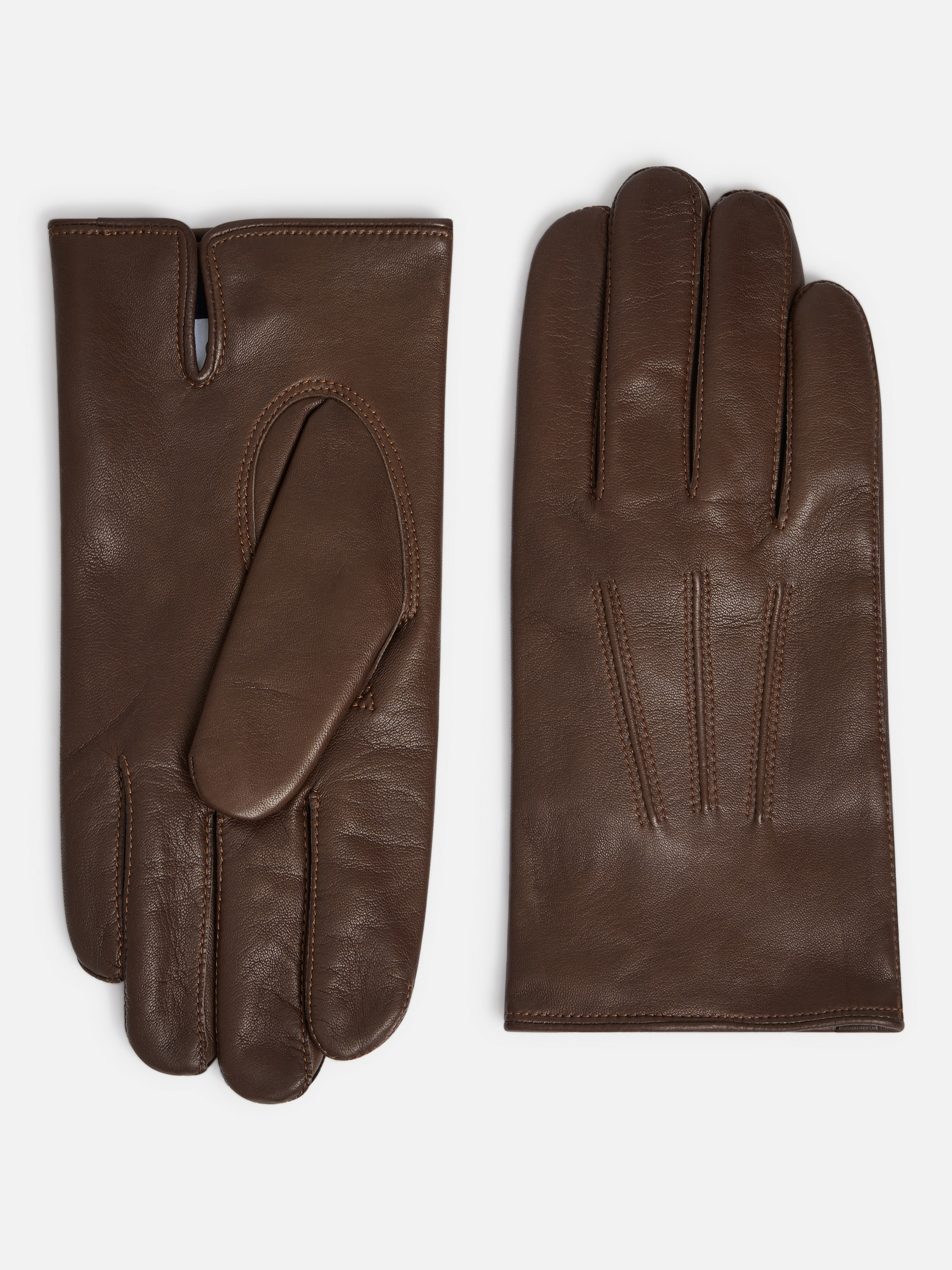 Gants Quentin Brown Lisse