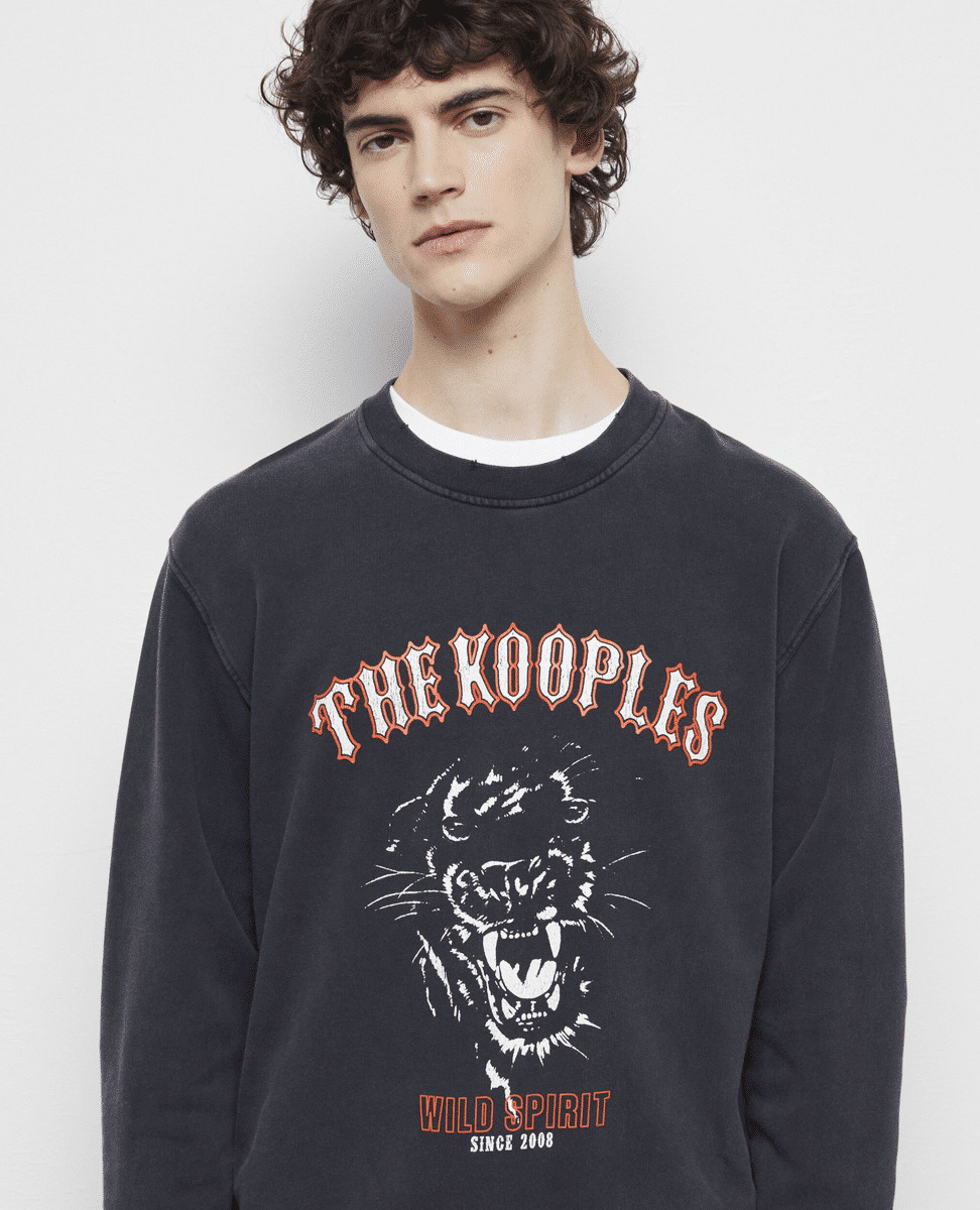 Sweat Wild Spirit Panthere Homme