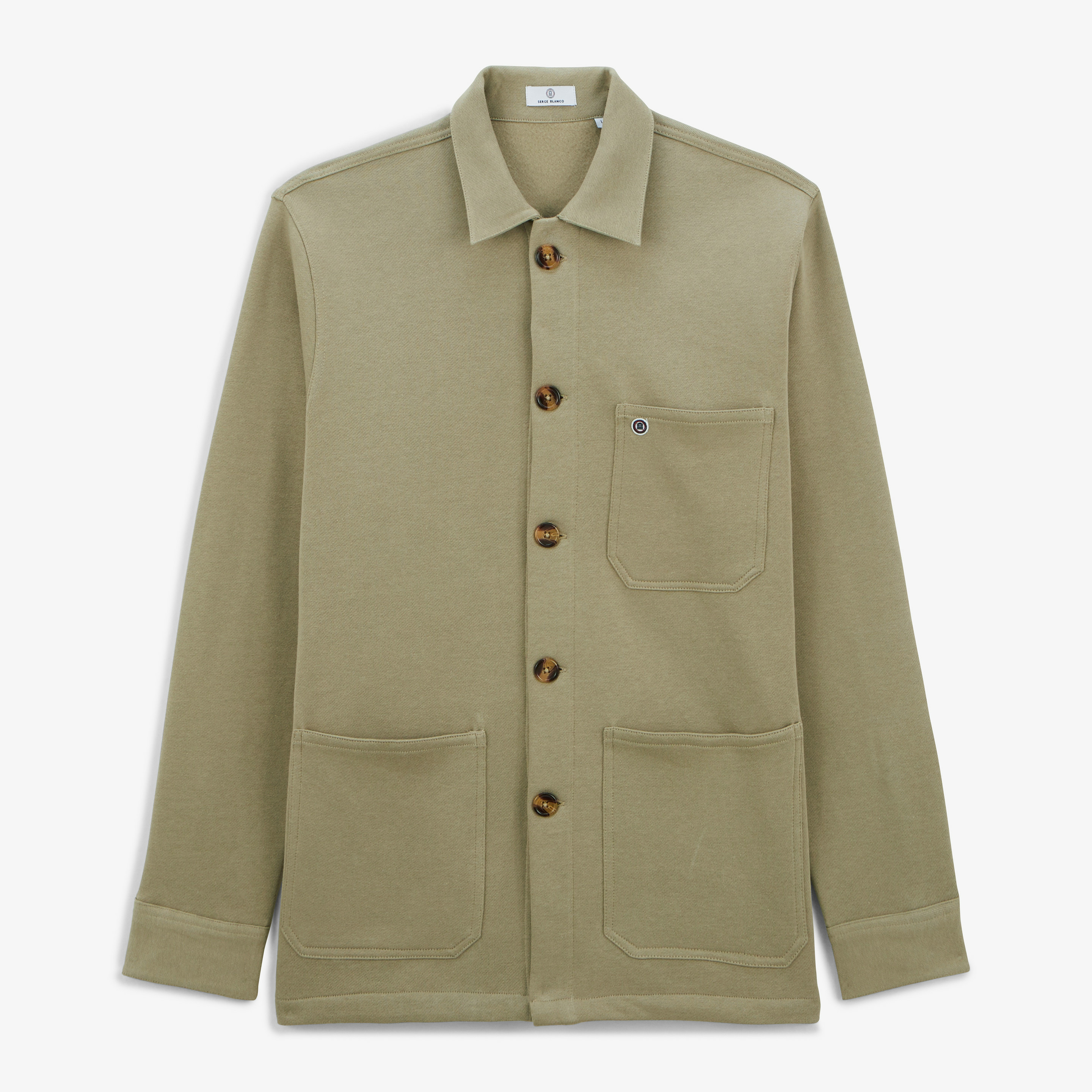 Veste Dave en molleton vert kaki clair