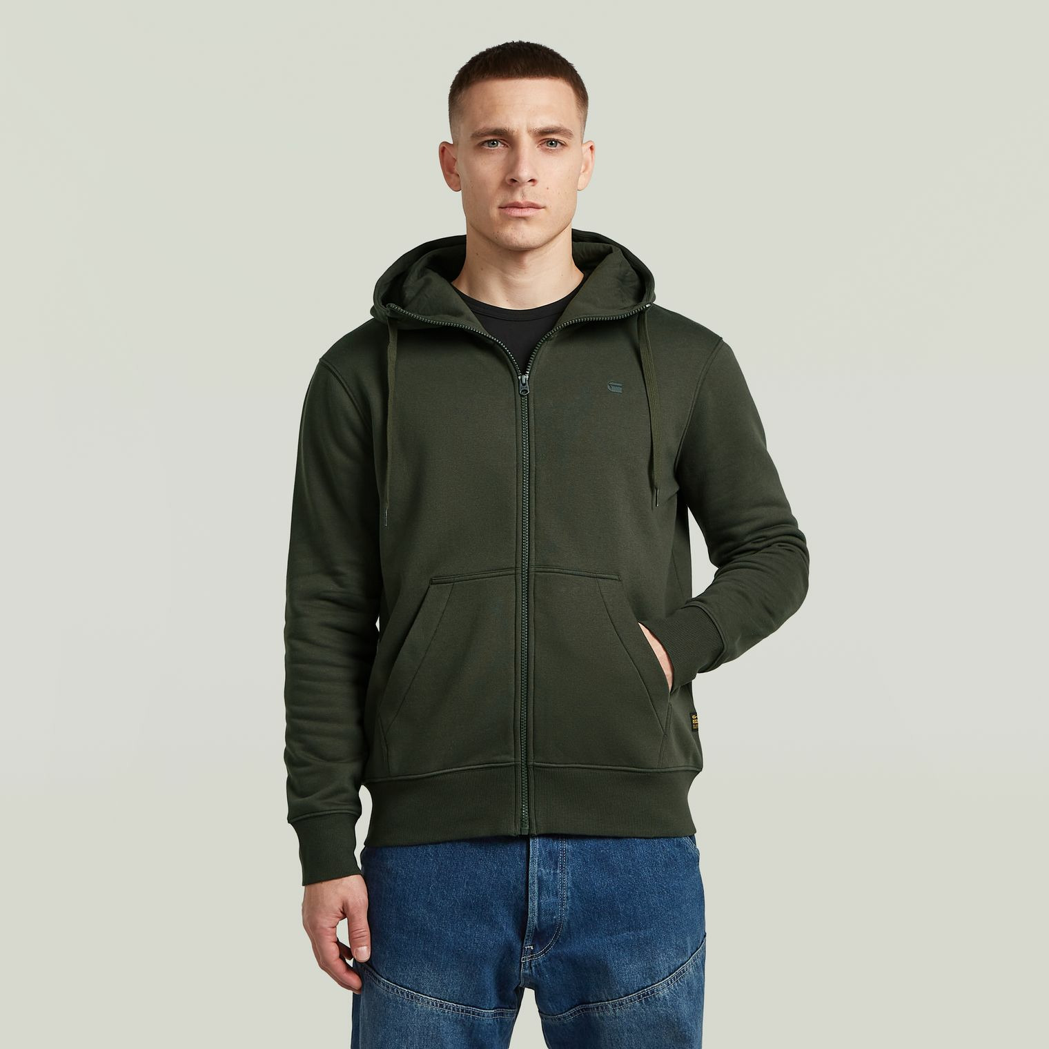 Sweat Hooded Zip « G »