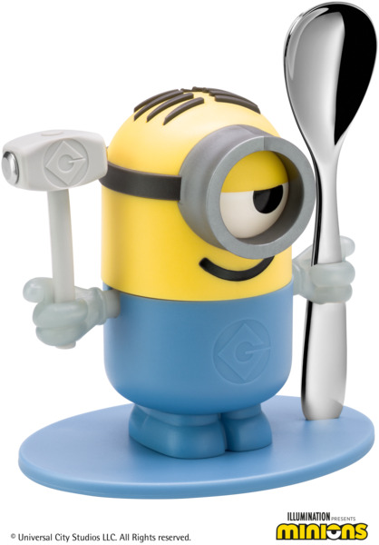Coquetier et petite cuillère MINIONS