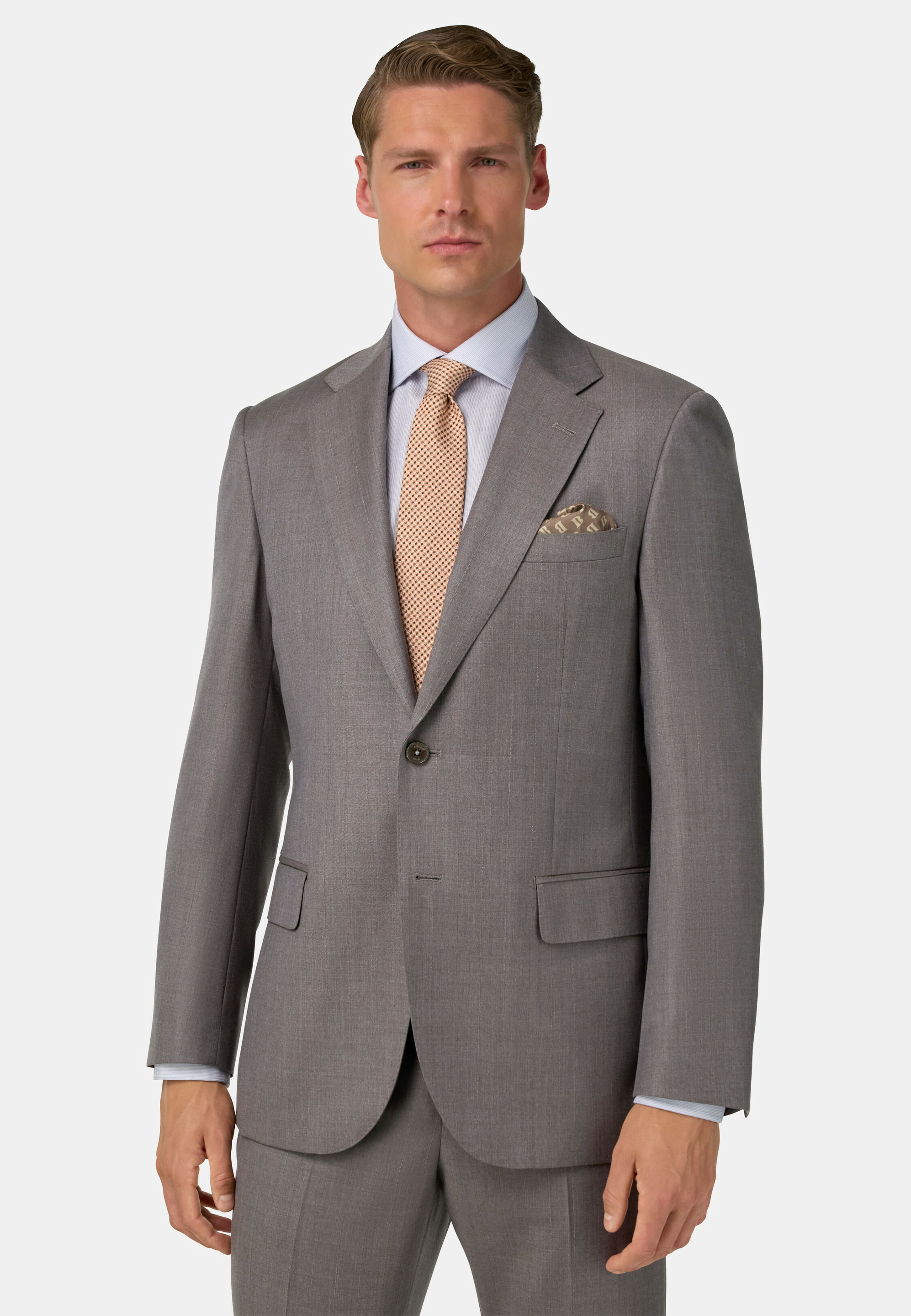 Costume à Fines Rayures en Laine