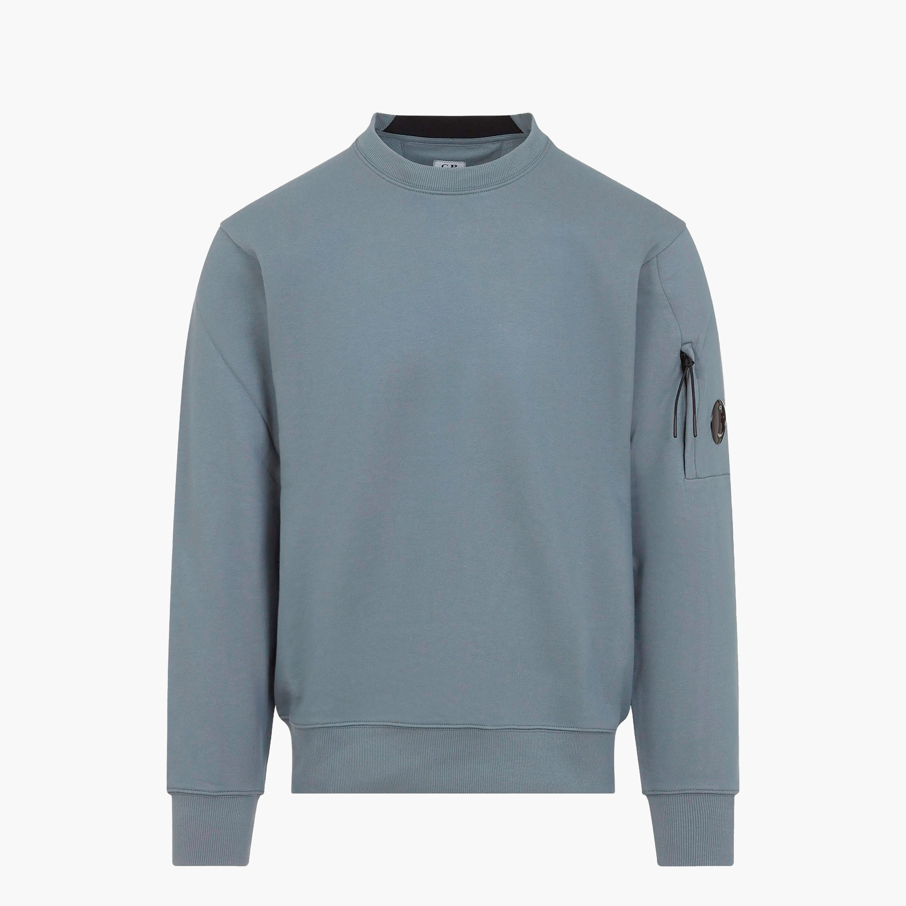 CP Company Pull Crewneck Diagonal Raised Bleu gris