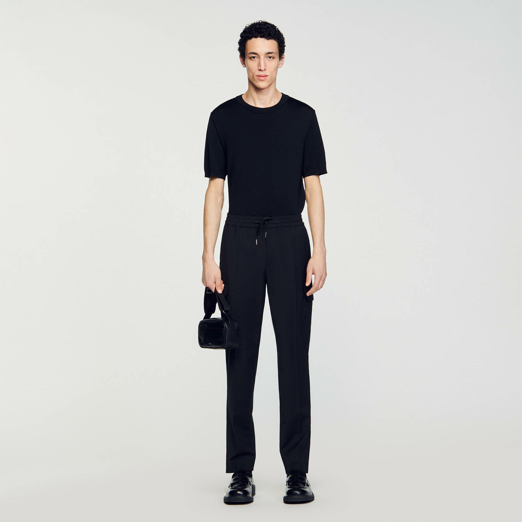 Pantalon cargo élastiqué