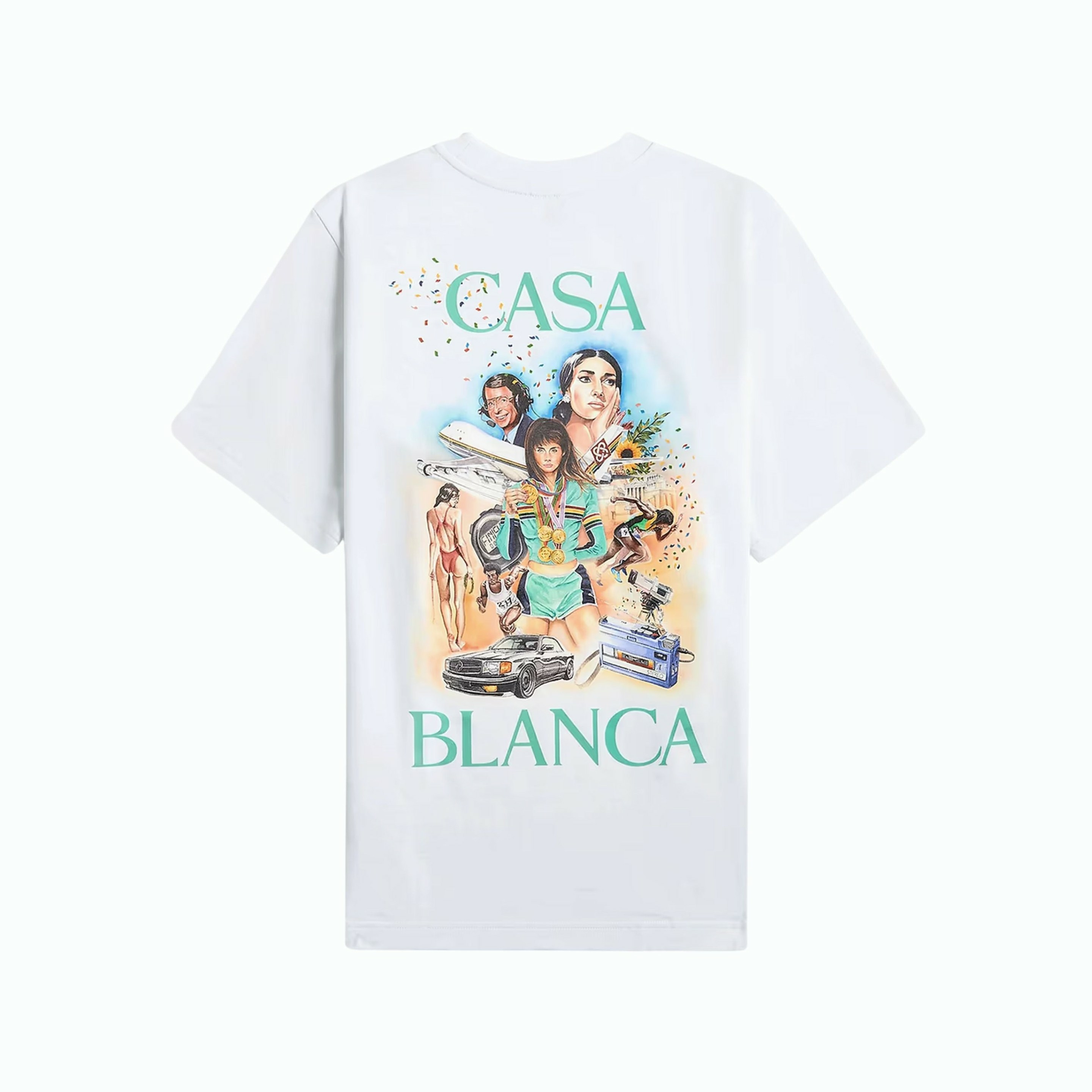 Casablanca T-shirt Célébration du Sport Blanc