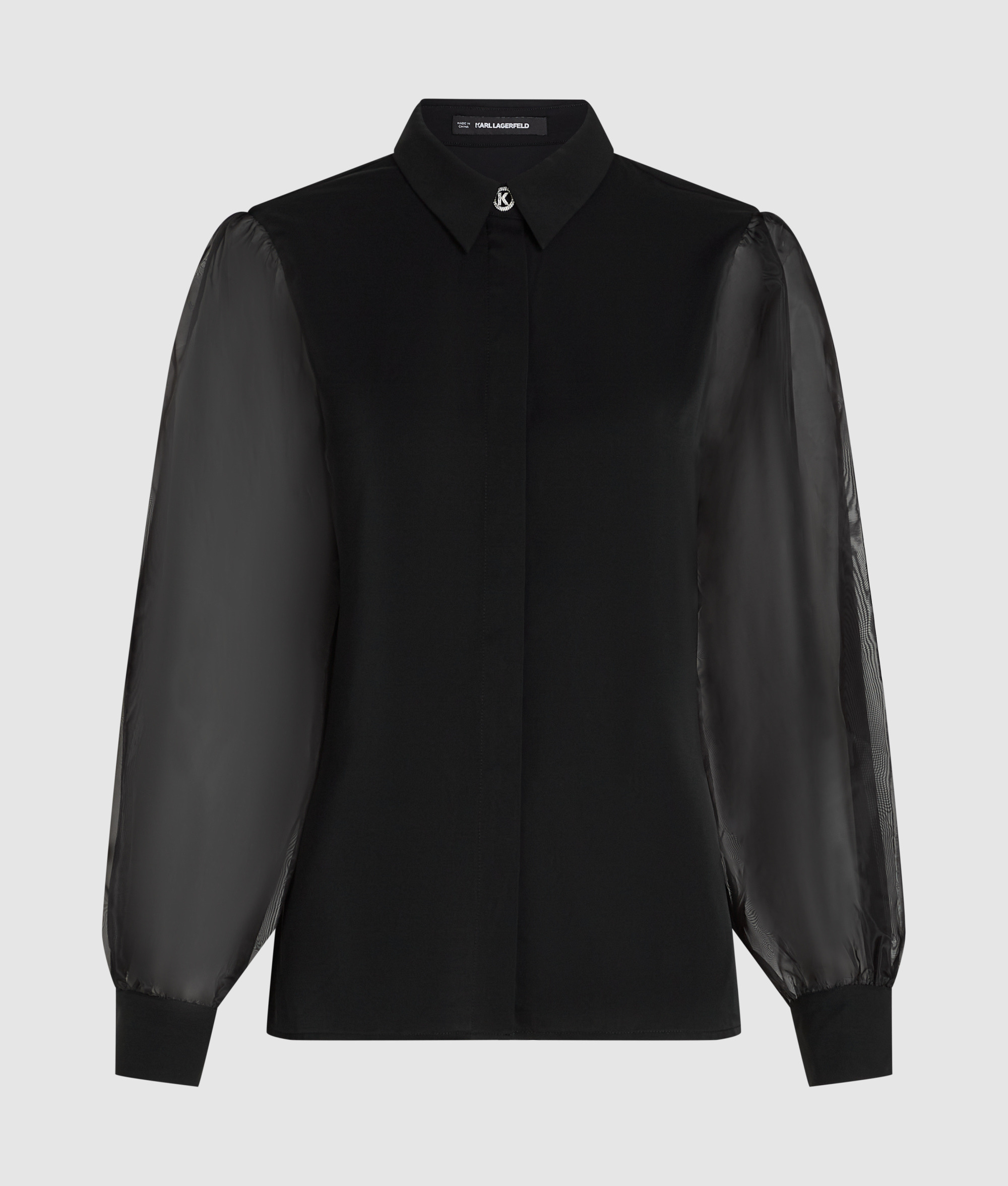 ORGANZA SLEEVE BLOUSE