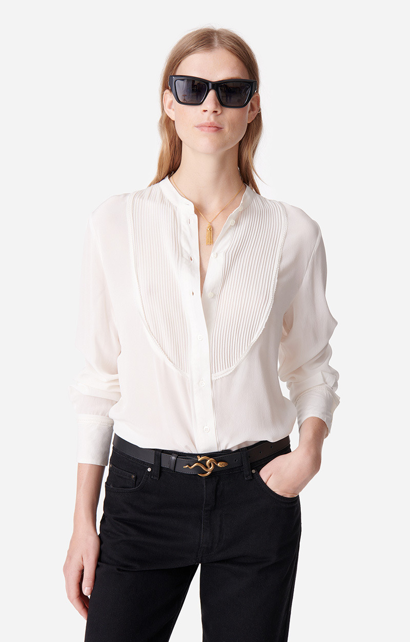 Blouse Deal En Soie Mélangée