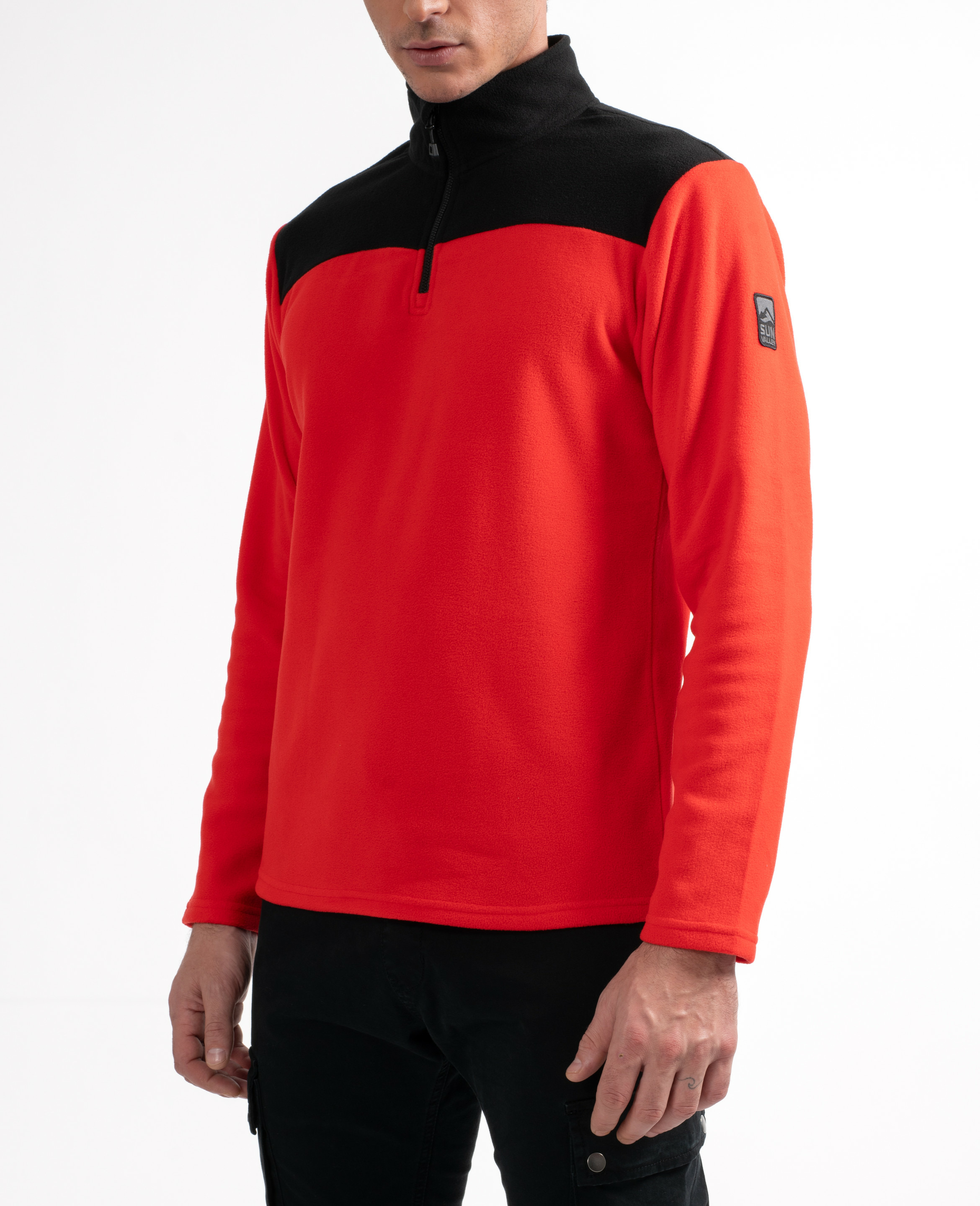 Polaire à col montant zippé homme