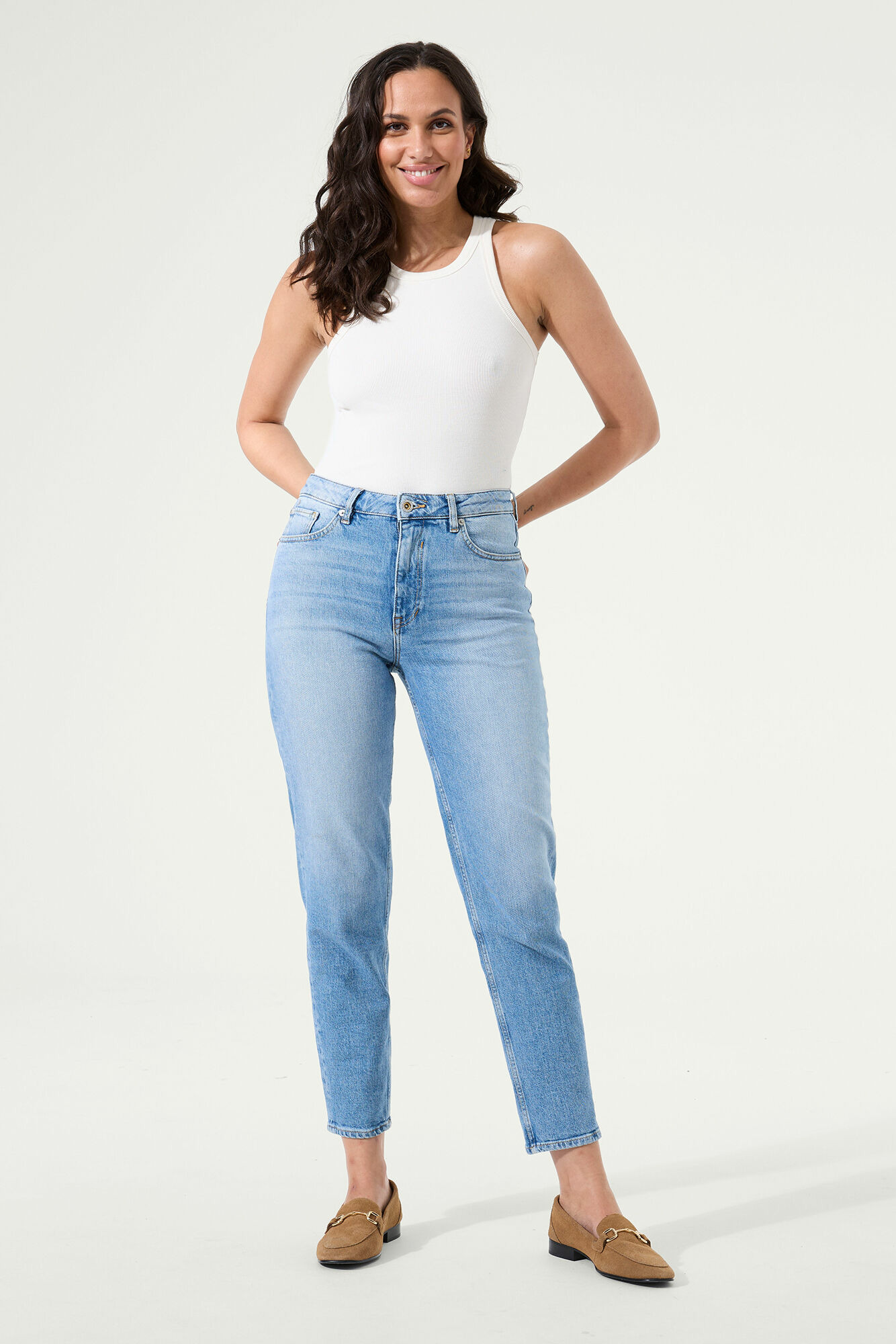 Women Jeans Isabella Mom fit Blue