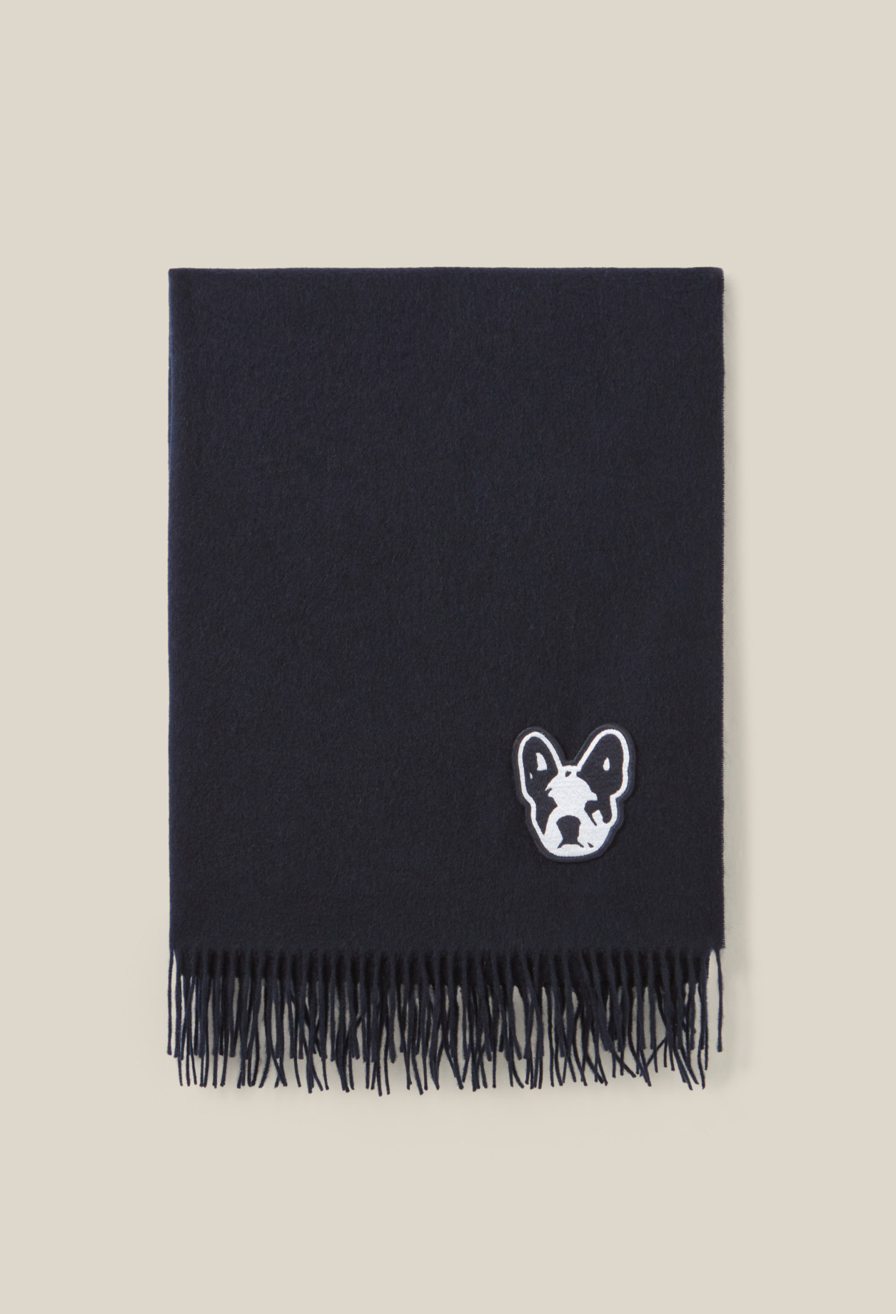 Echarpe laine franges Jean Toto