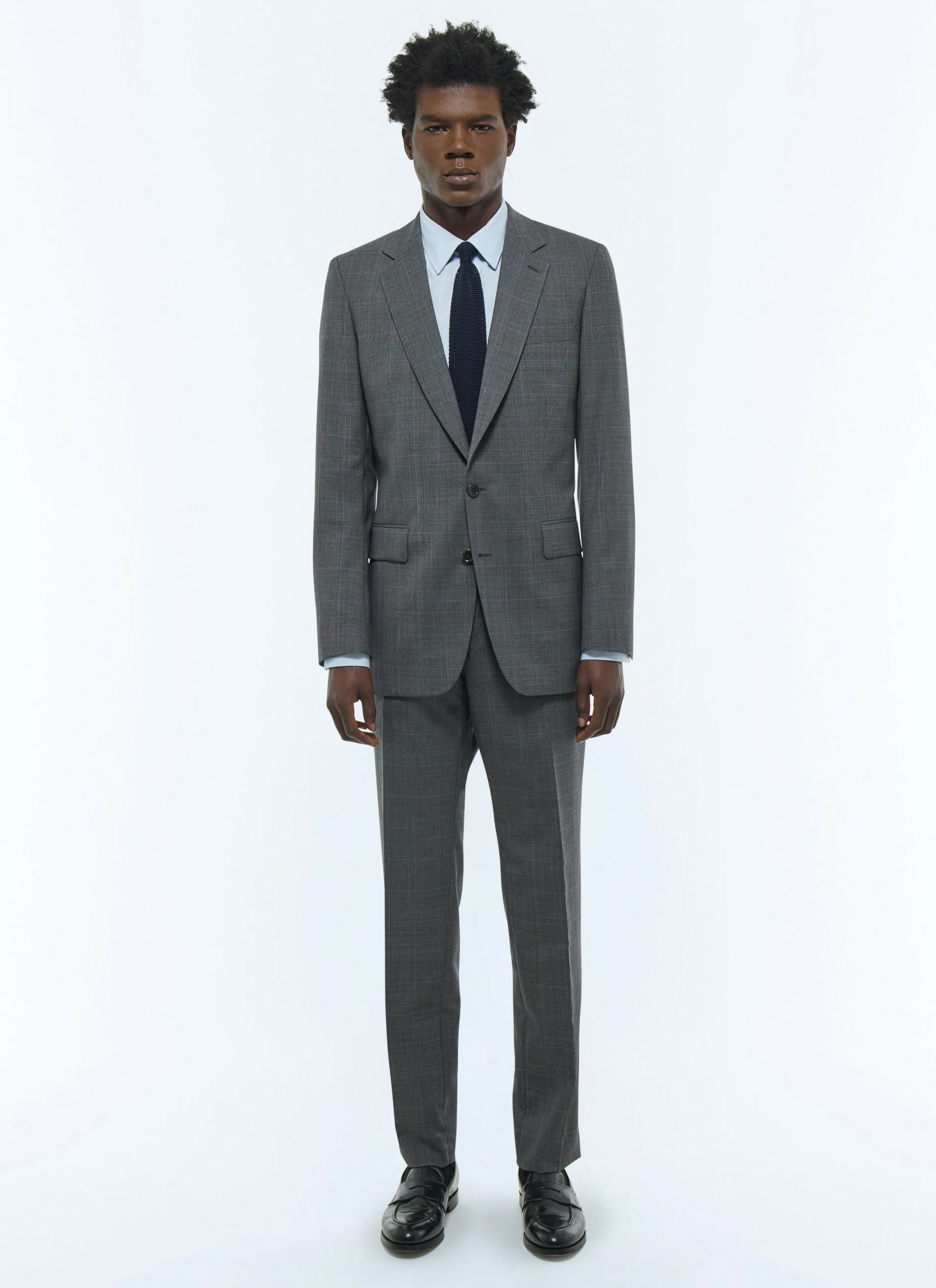 Costume ajusté à motif Prince de Galles