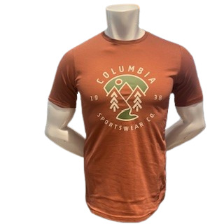 M Timberview Trail FS Graphic Tee Marron