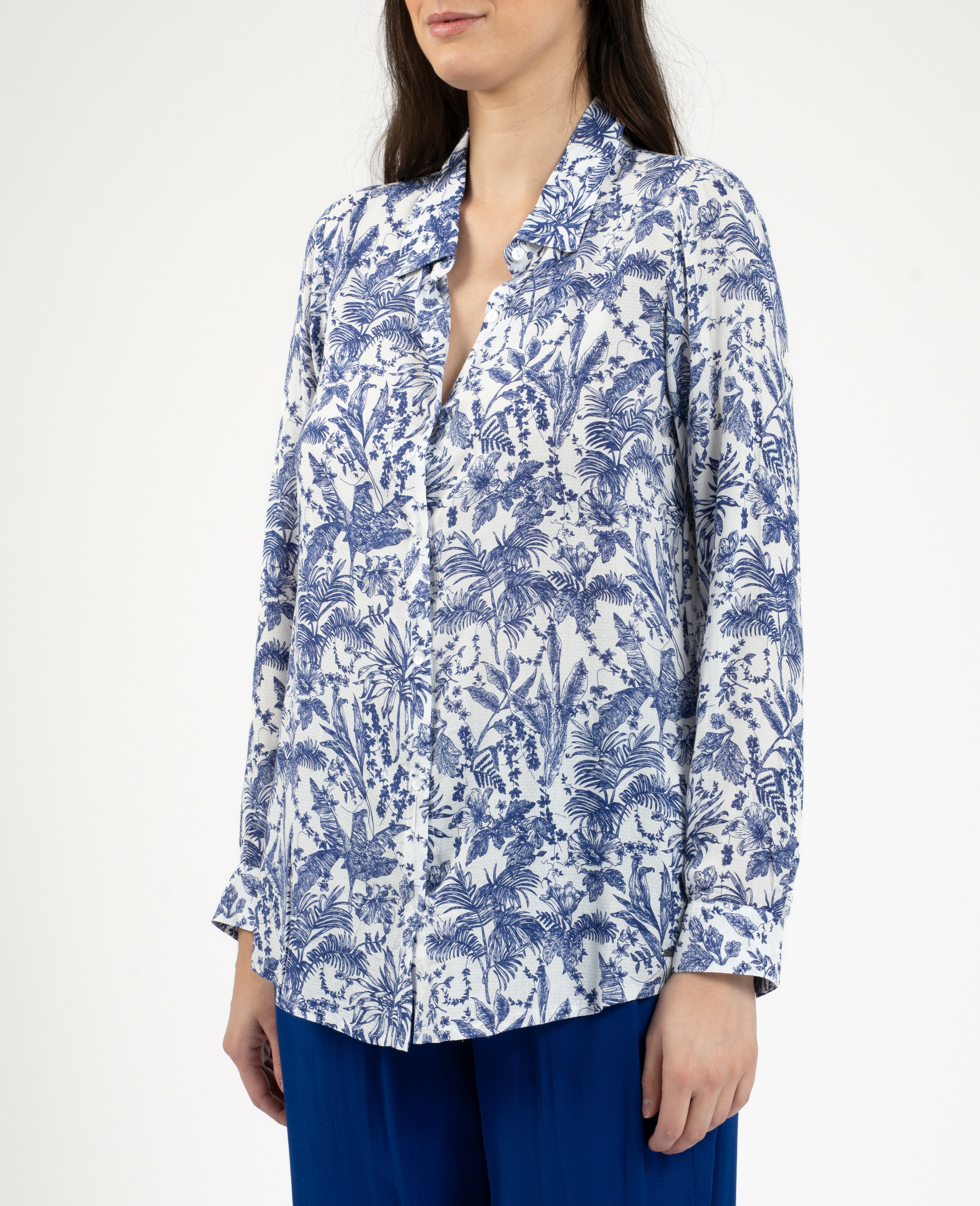 Chemise imprimé toile de jouy