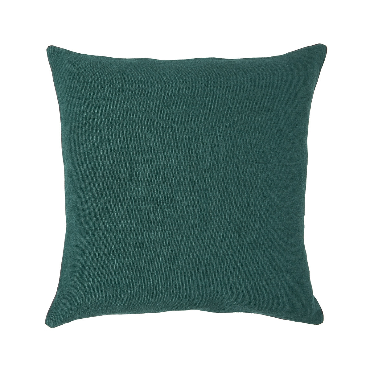 Yves Delorme - Housse de coussin en lin orange, Pigment