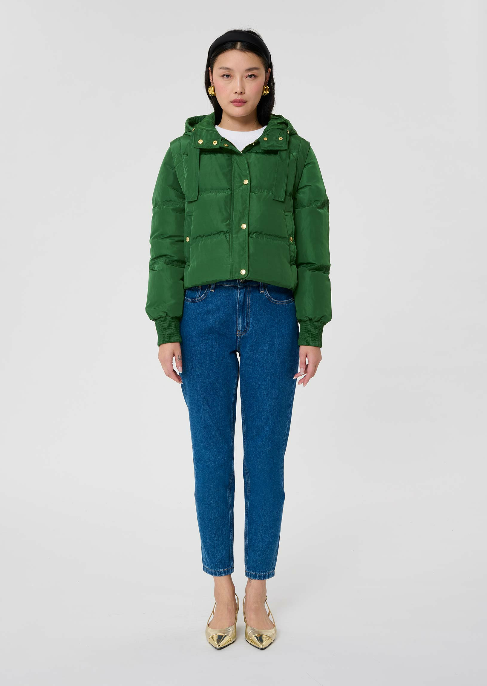 Doudoune Daisy-Vert en Polyester