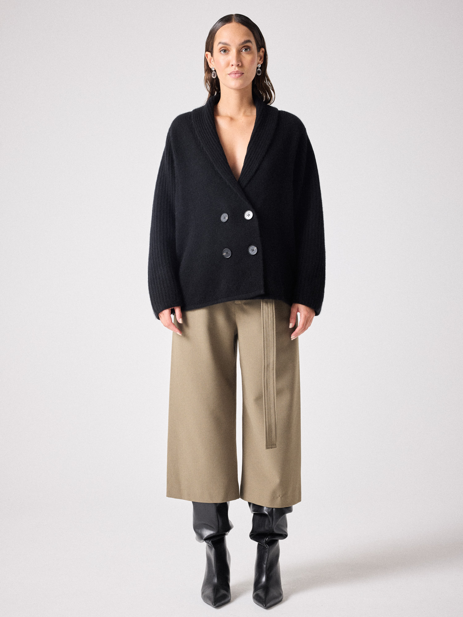 Veste cachemire Storm NOIR