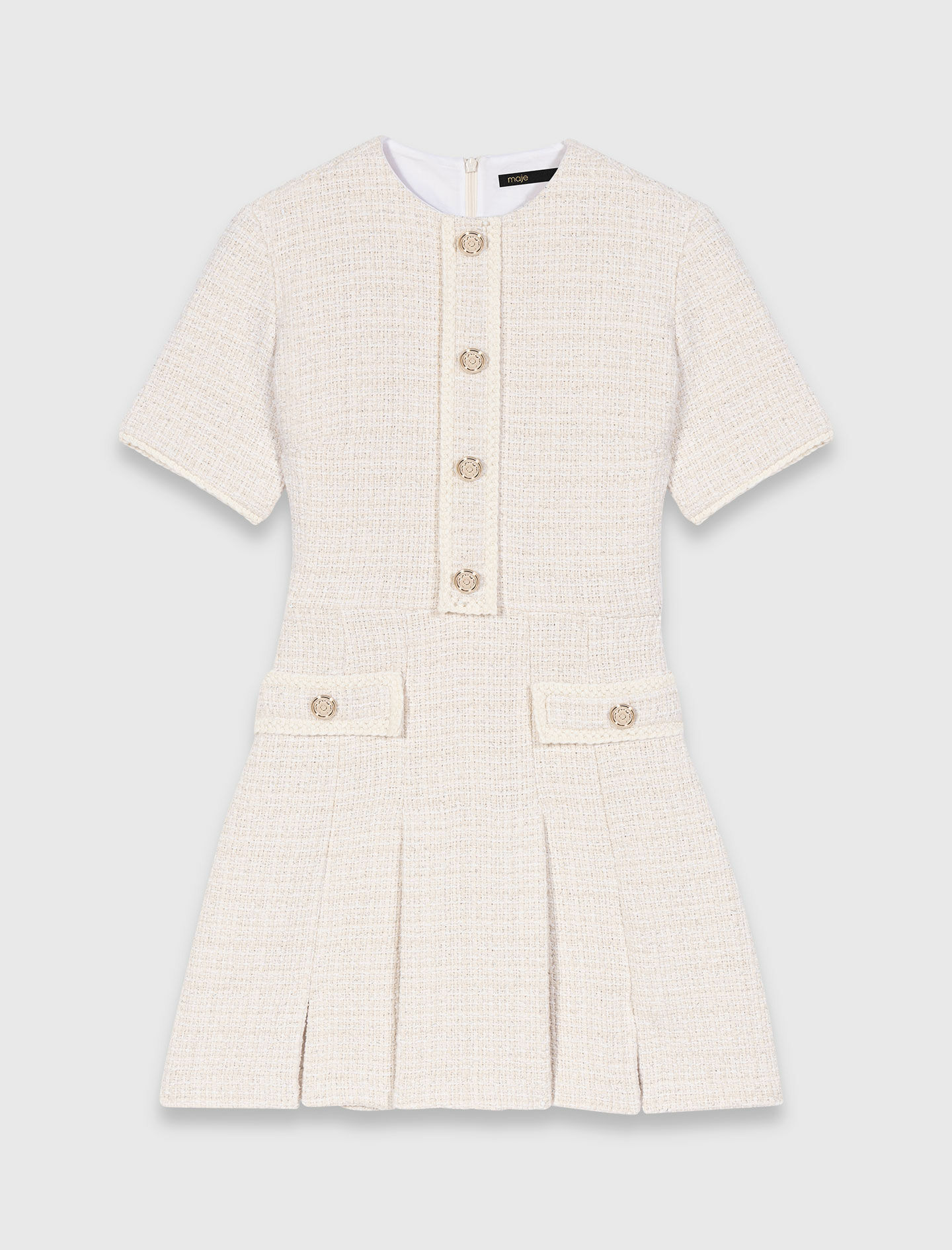 Robe courte en tweed