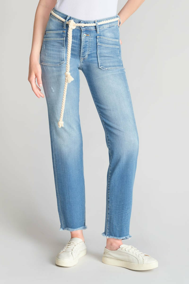 Jeans droite pricilia, 7/8ème