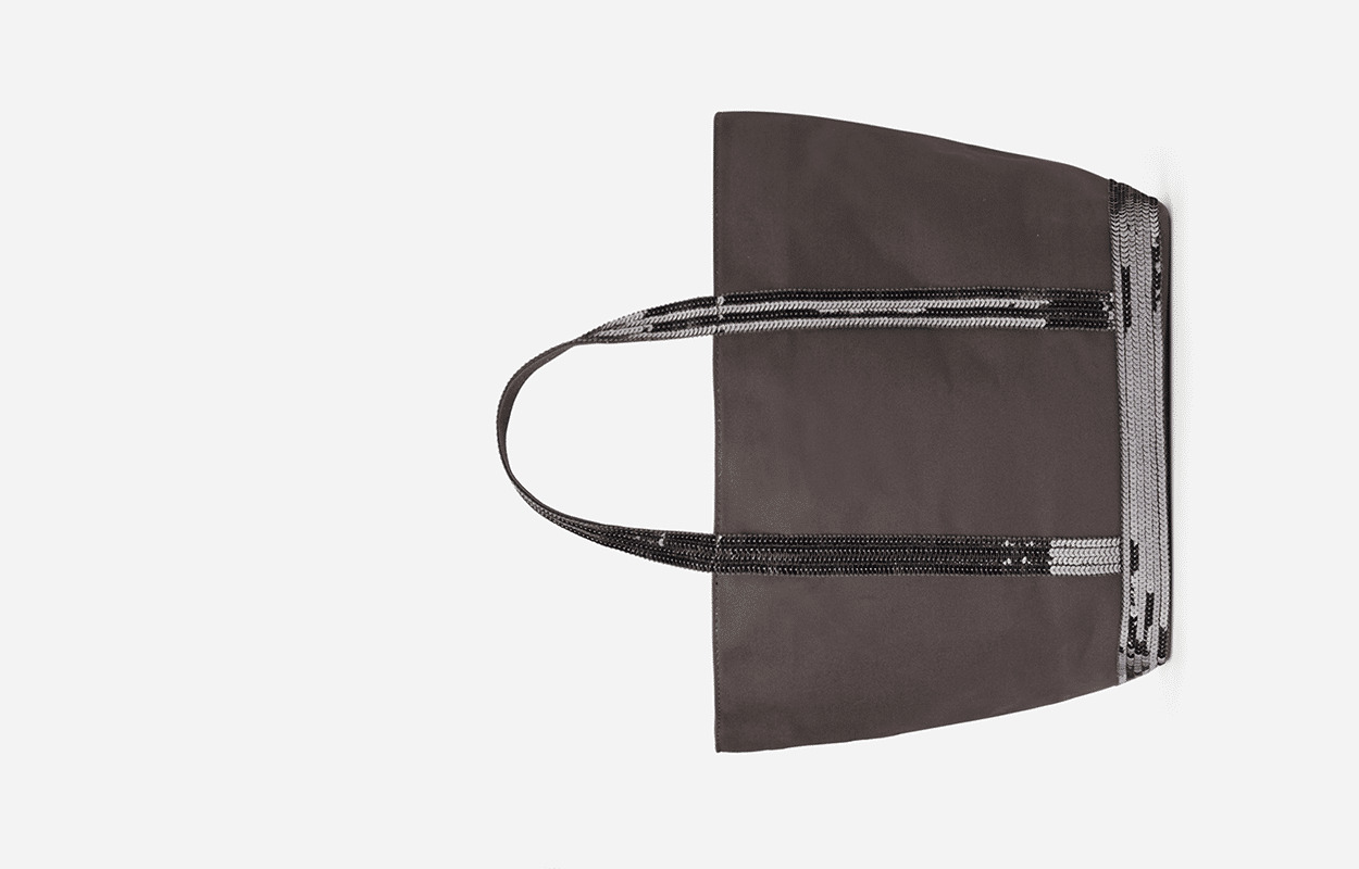 Cabas M Toile et Paillettes Made In France