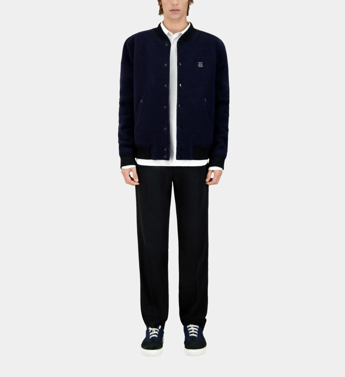 Blouson Bombers En Laine Bouclee Homme