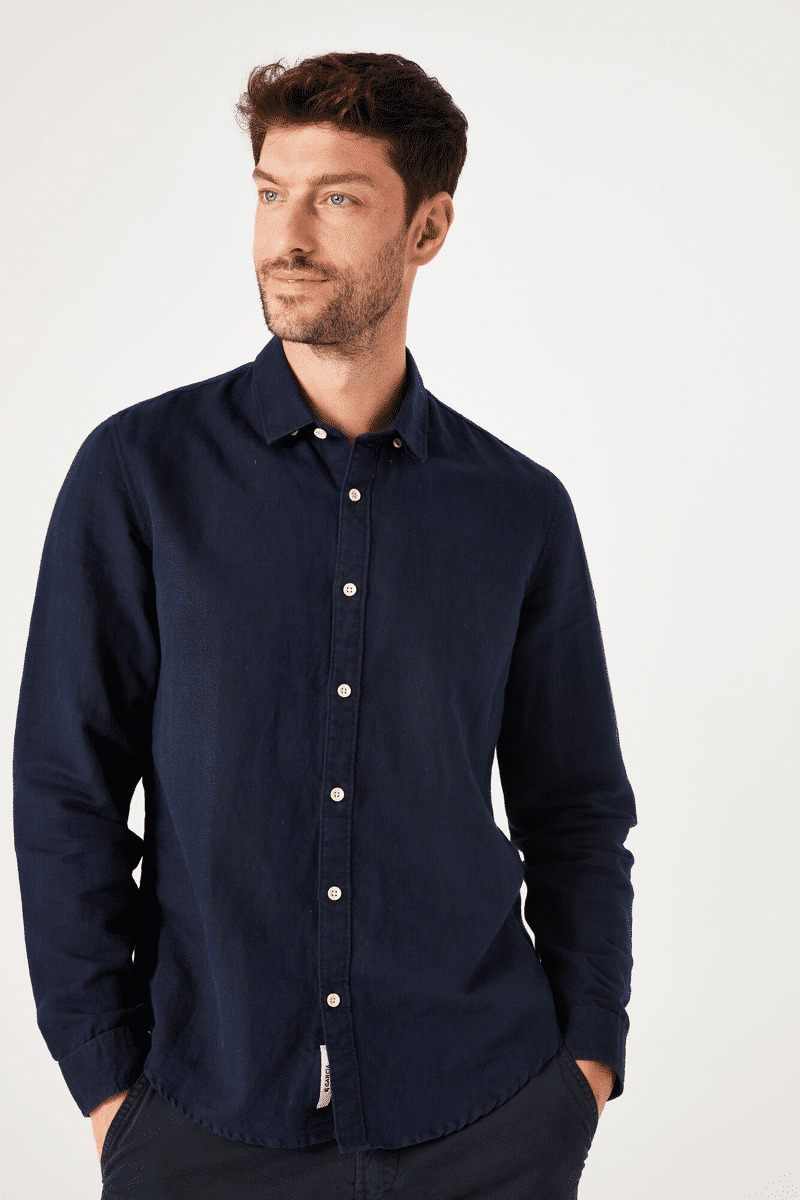 Men Shirt Blue