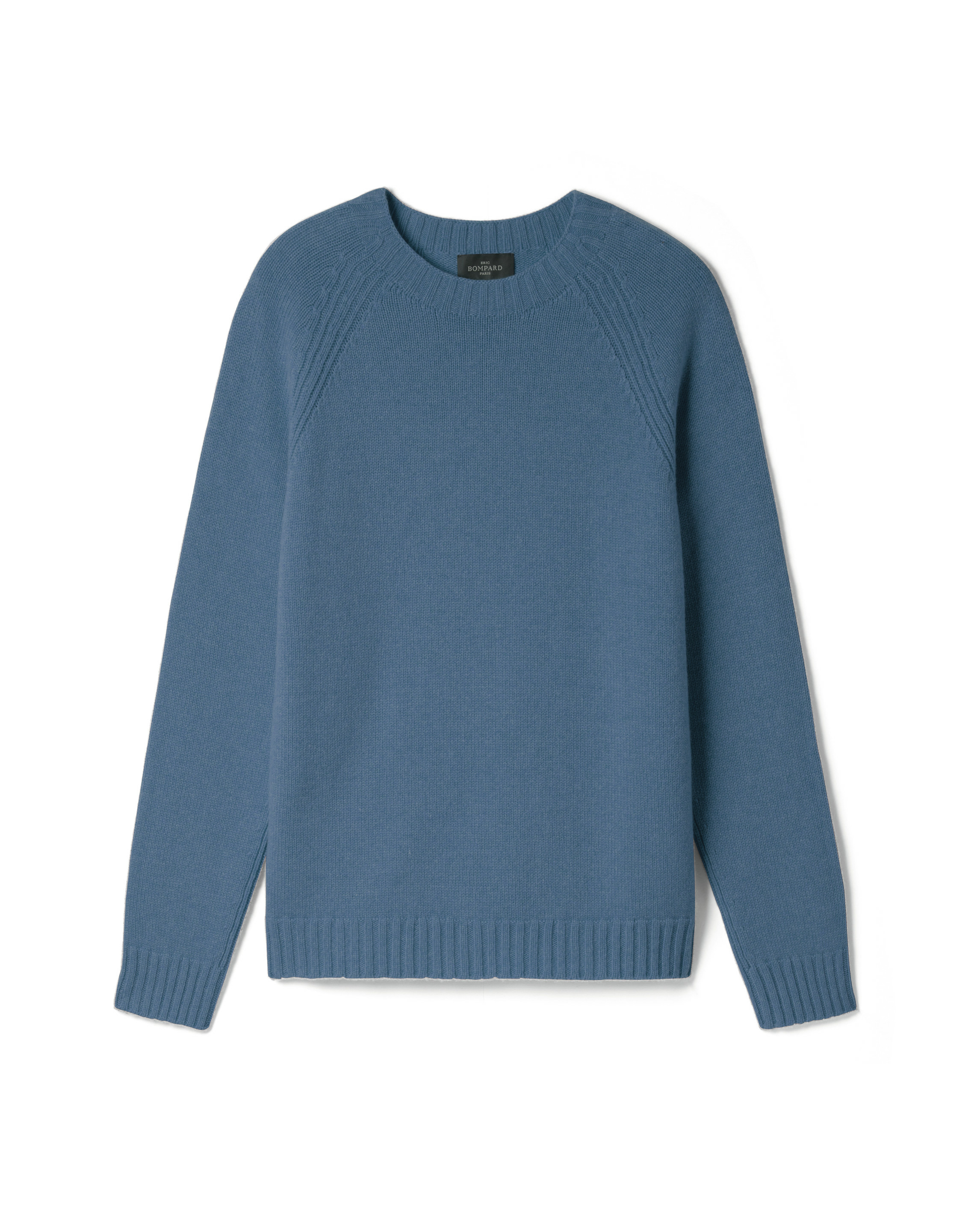 Col rond manches raglan - Homme - BLEU MINERAL