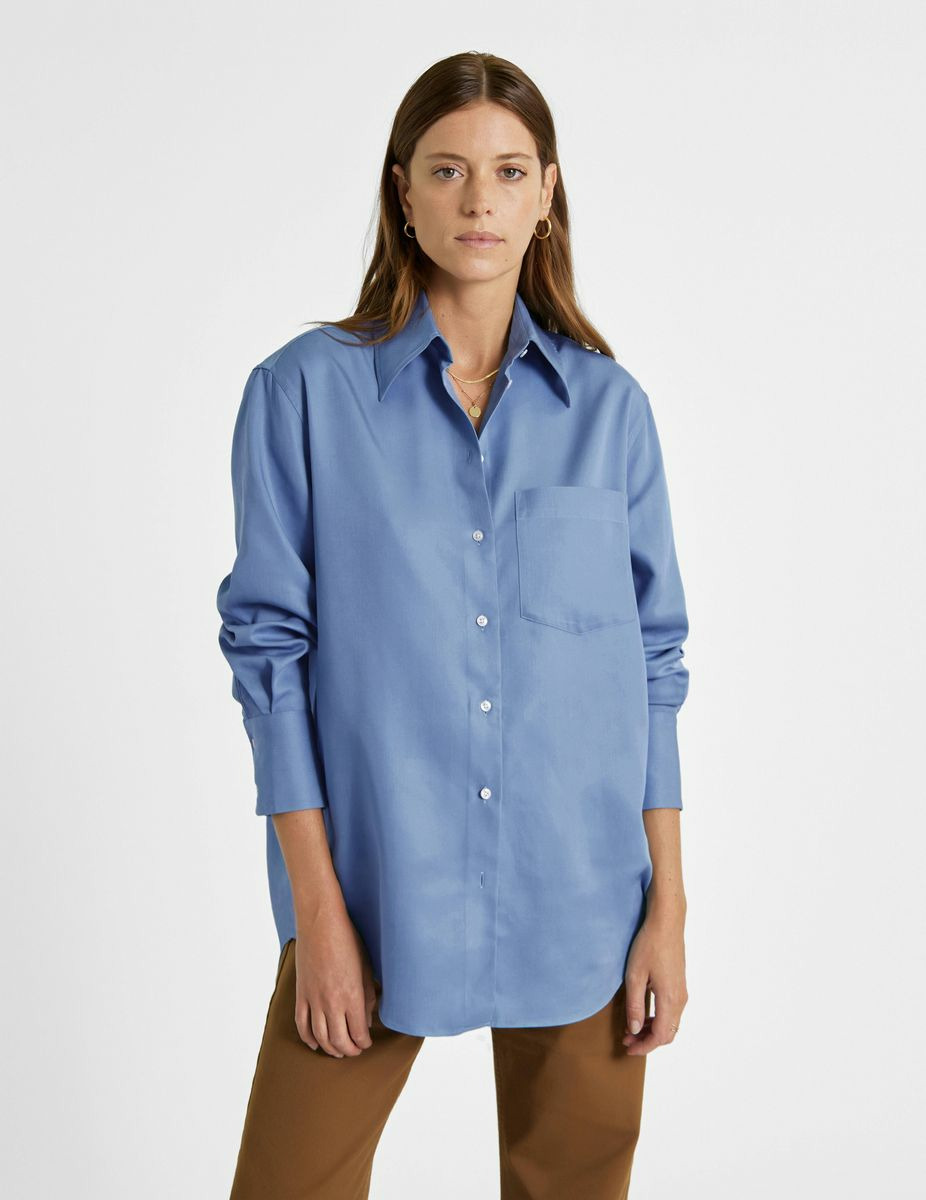 Chemise oversize Martha bleue