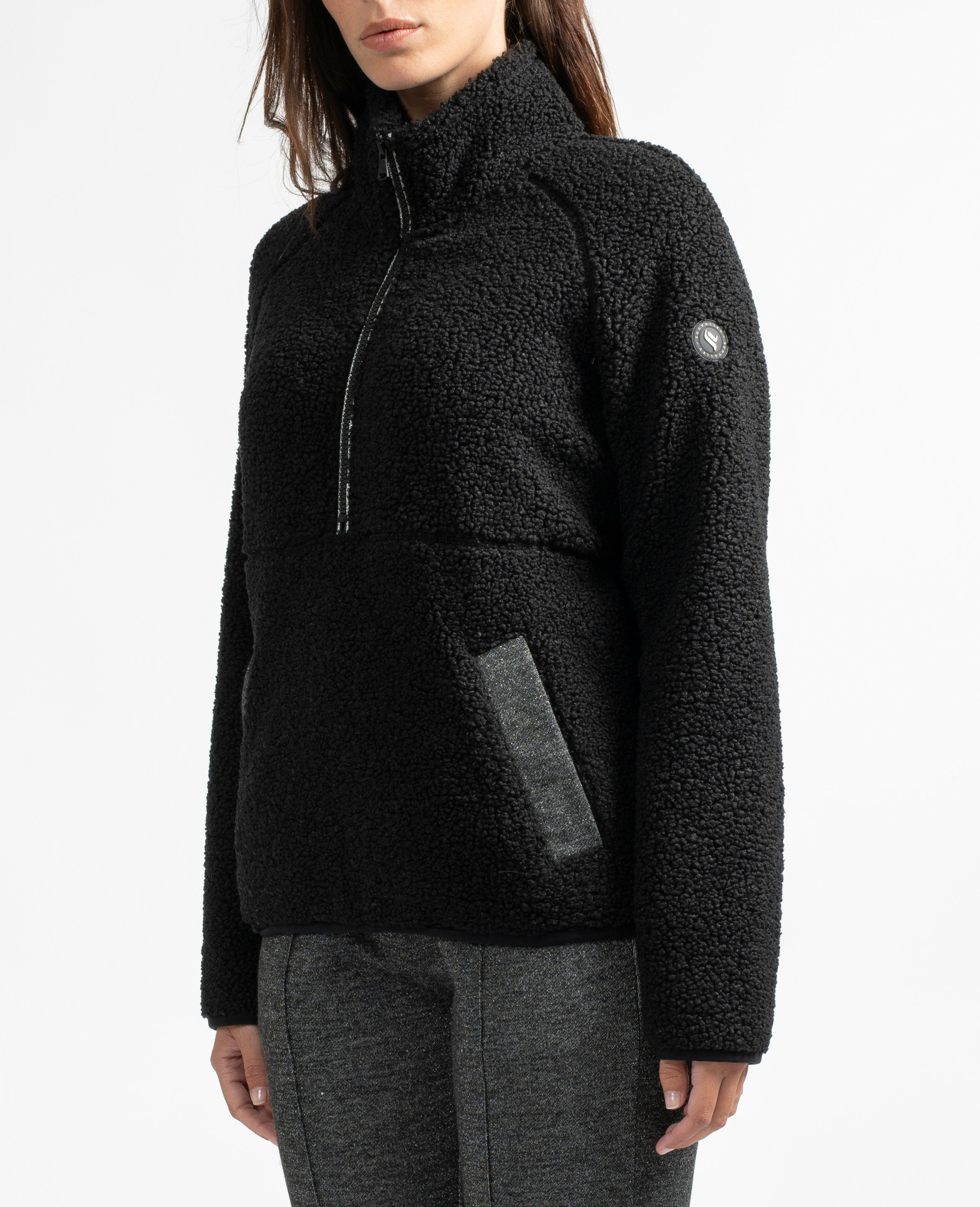 Sweat sherpa col montant