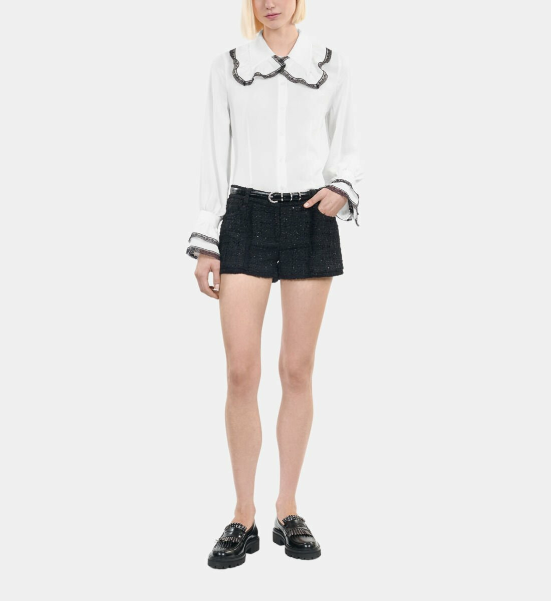 Chemise En Soie Blanche Femme
