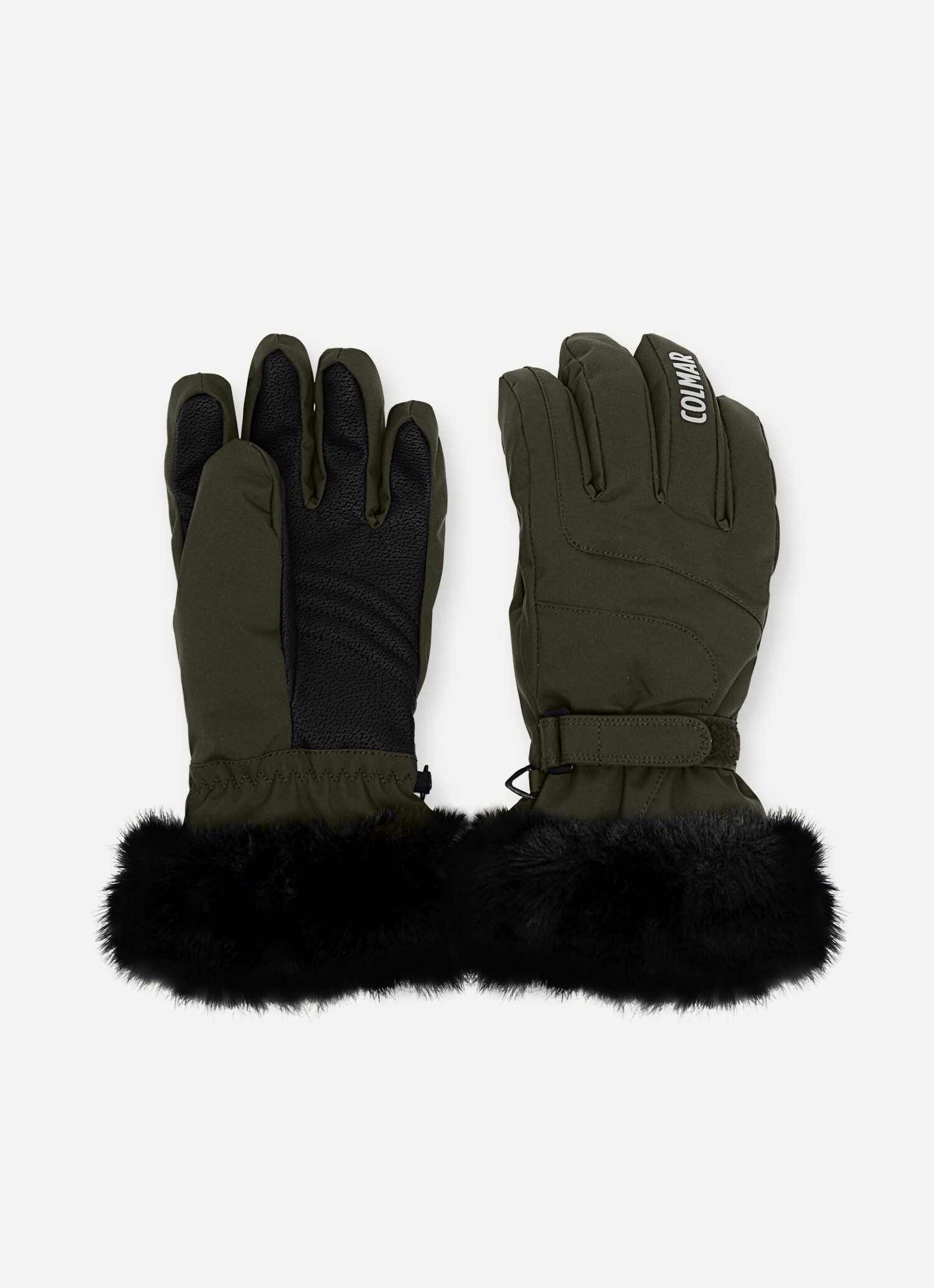 Gants de ski avec fourrure