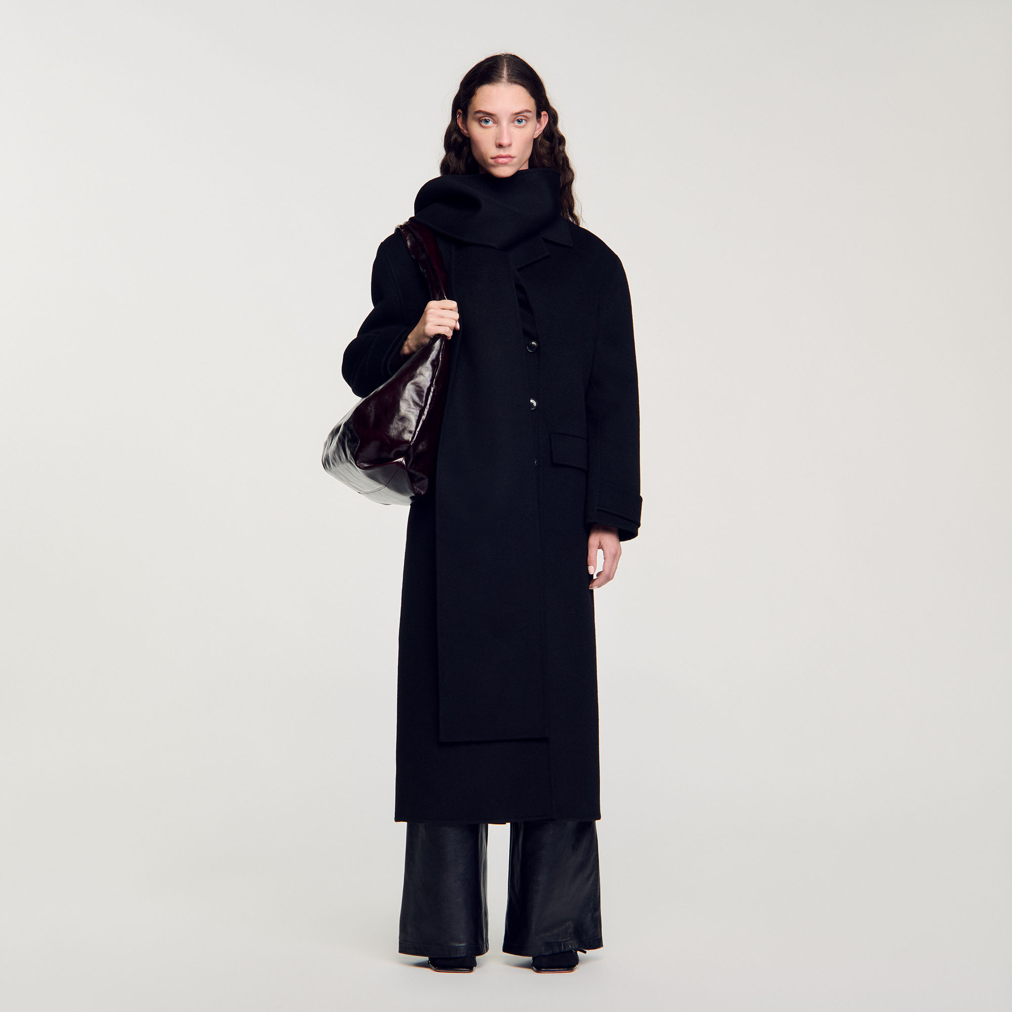 Manteau oversize en laine