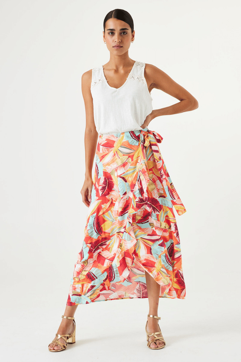 Women Skirts Orange