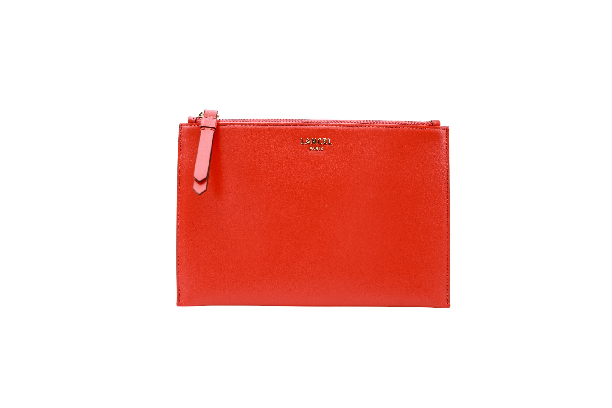 Lettrine De Lancel - Pochette Zippee - Rouge Poppy