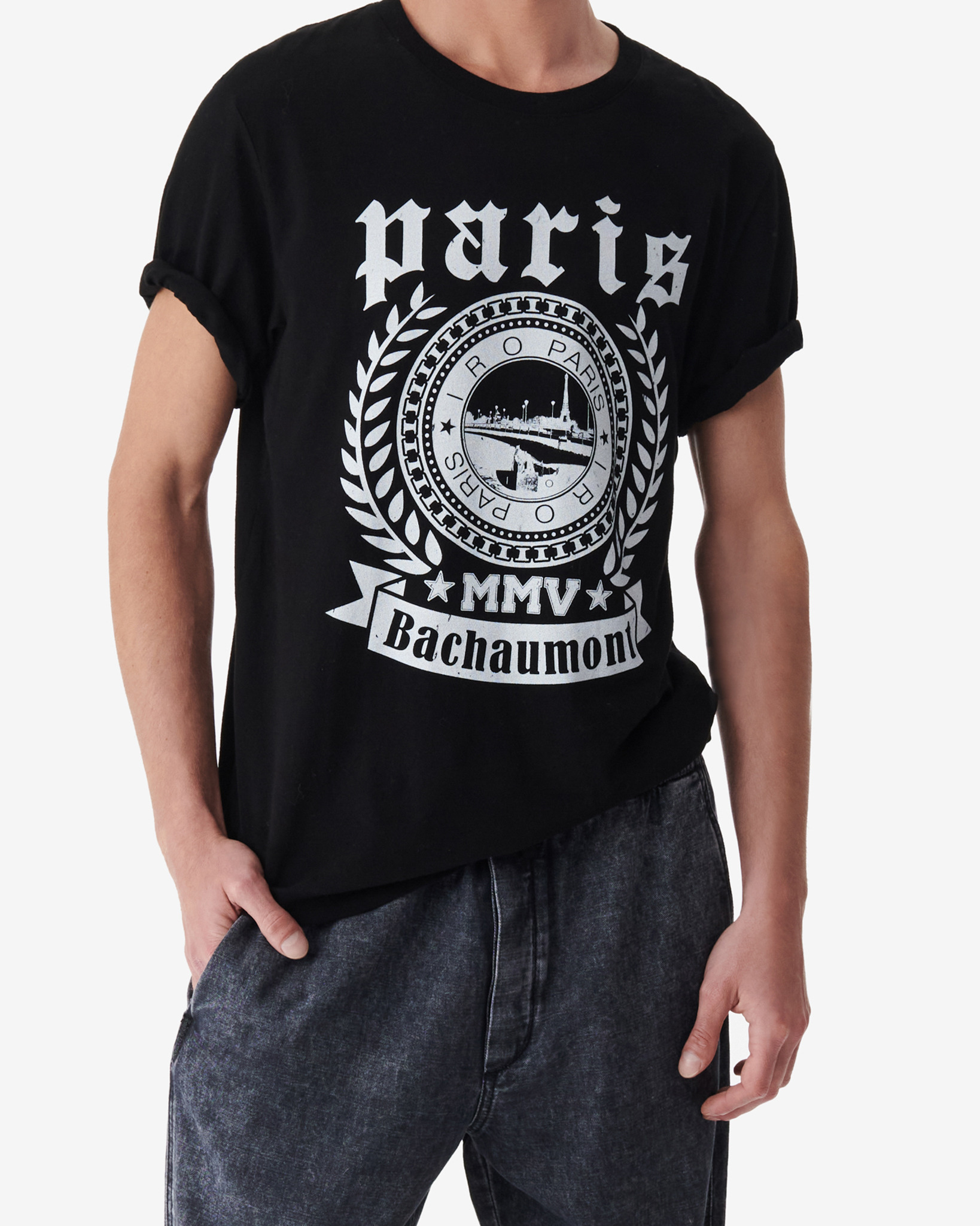 T-Shirt Imprimé Col Rond Rida