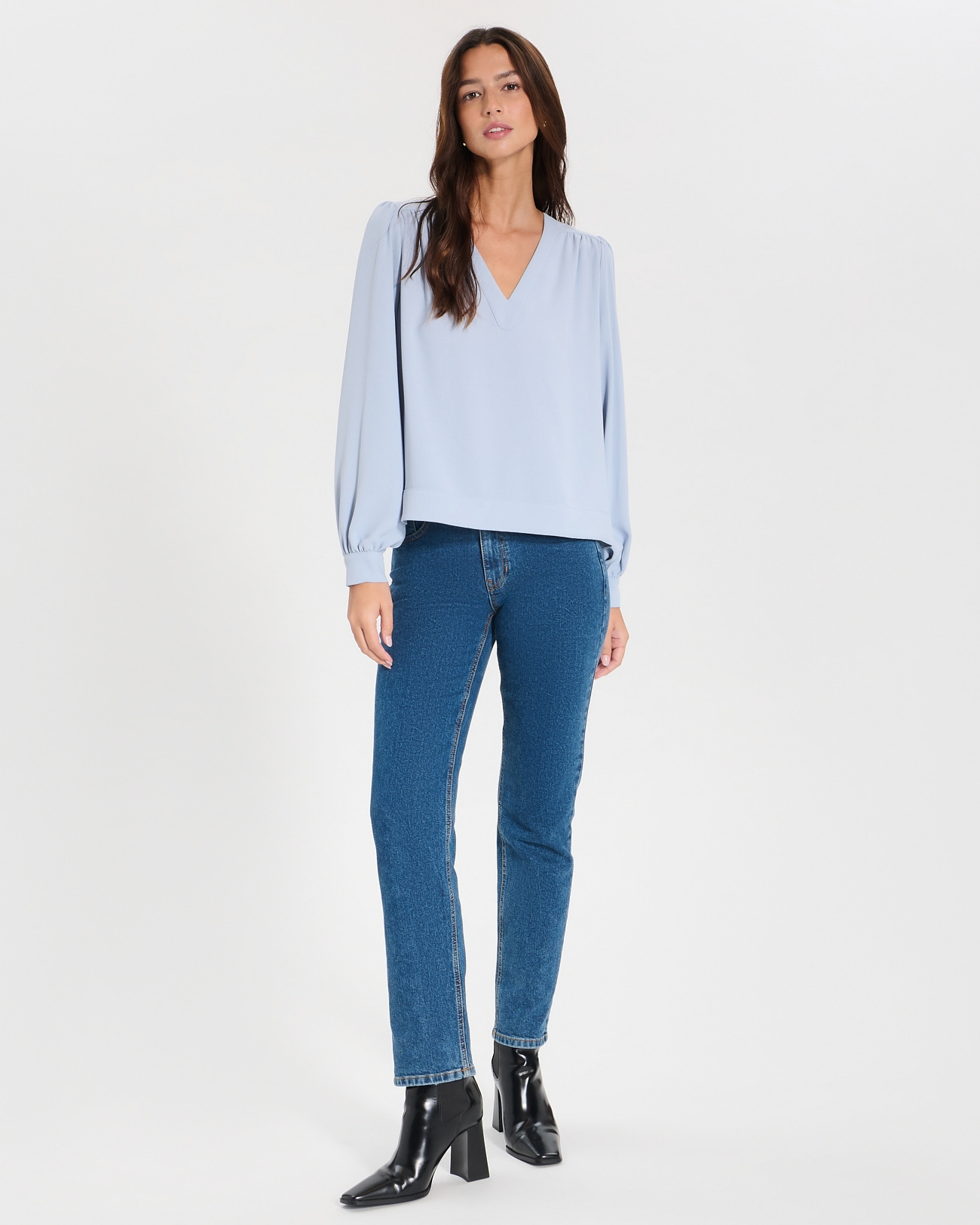 Top Tahiella Bleu Ciel en Polyester