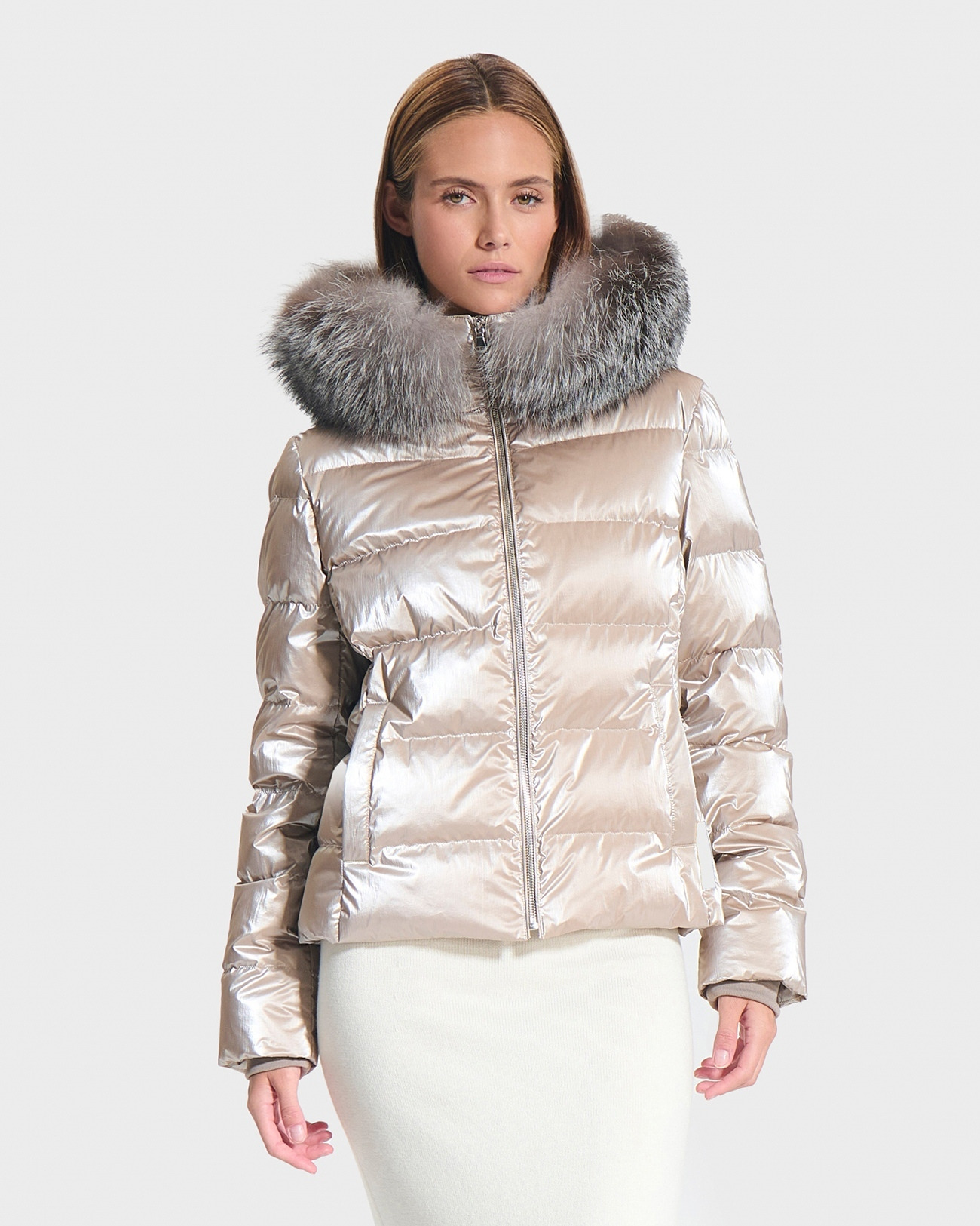 Doudoune Daly Marron glacé en Polyamide