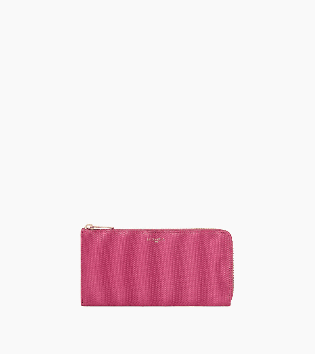 Compagnon zippé Emilie en cuir signature T